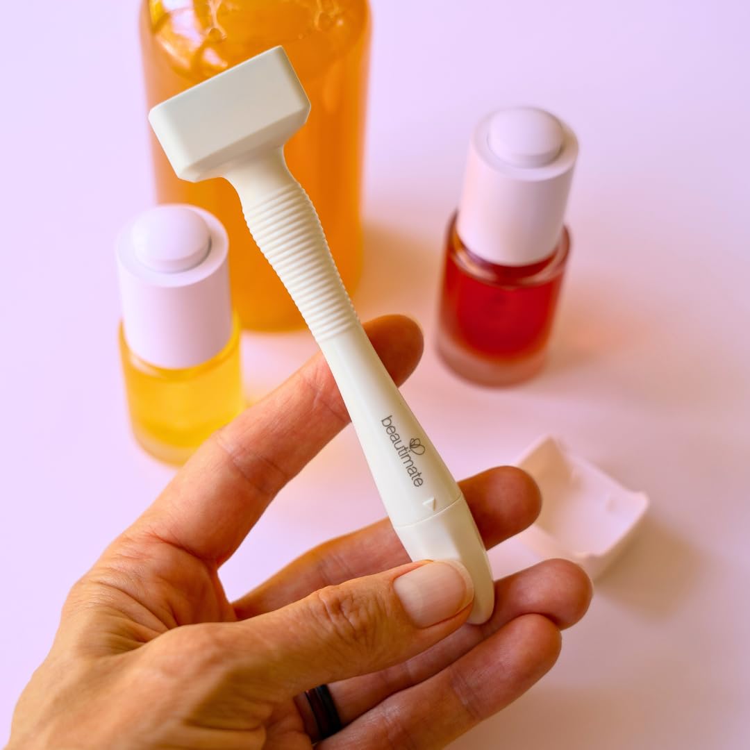 Professional Derma Stamp for Face, Hair & Beard - Microneedling Roller for Skin Rejuvenation & Hair Growth - Perfect for At-Home Skincare & Grooming Routine