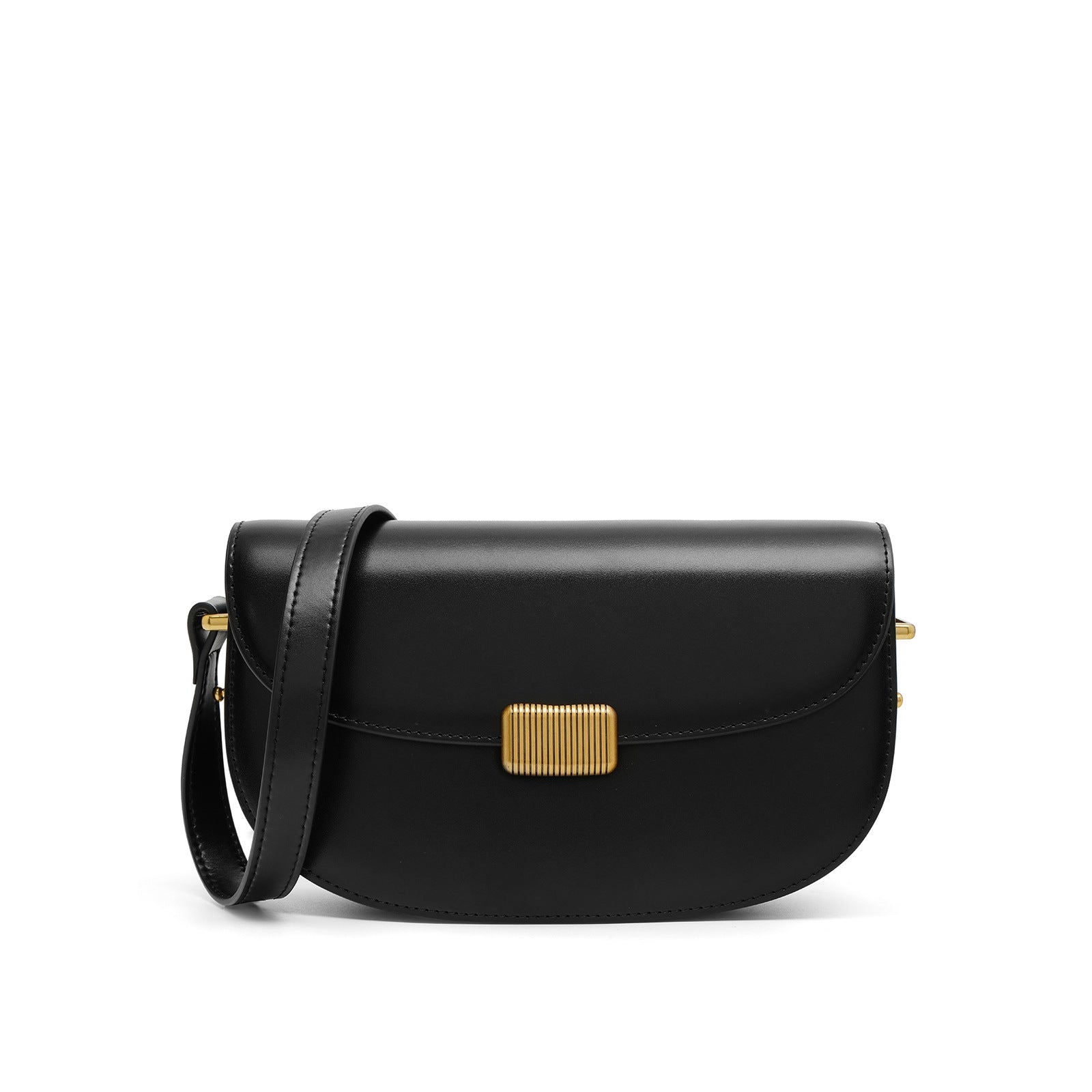 Genuine Leather Crossbody Saddle Bag for Women - Stylish Underarm Shoulder Bag for Daily Use, Travel & Outdoor Activities