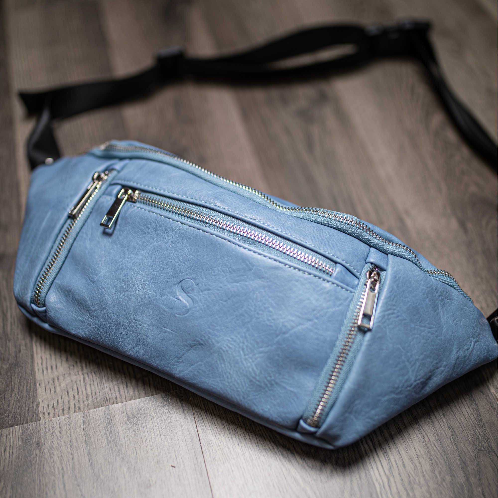 Stylish Baby Blue Leather Sling Bag for Women - Crossbody Purse with Adjustable Strap, Perfect for Travel, Shopping & Everyday Use