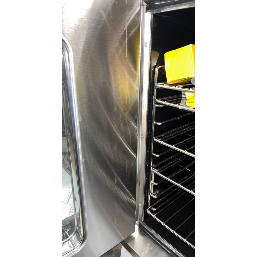 Garland MCO E 5 C 15.5 Half Size Electric Convection Oven - 208V/1PH with Analog Control - Perfect for Small Bakeries, Restaurants & Commercial Kitchens