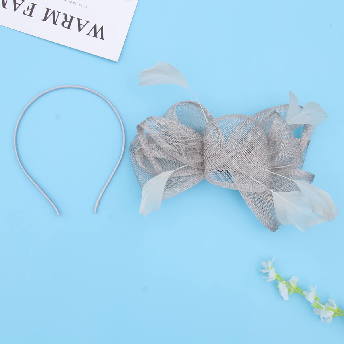 Elegant Minkissy Gauze Headbands for Women - Stylish Hair Clips & Fascinators for Tea Parties, Weddings & Photo Shoots | Ladies Hair Accessories & Mini Bride Headwear