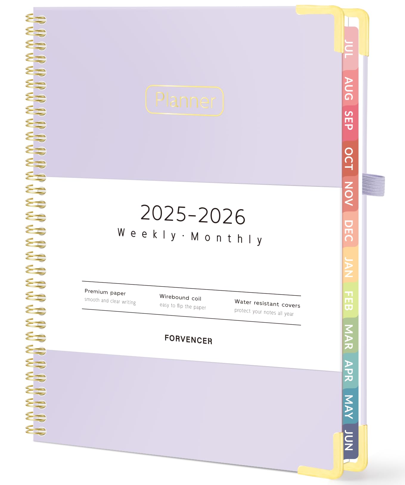 2025-2026 Academic Planner - July 2025 to June 2026 Hardcover Weekly & Monthly Organizer, 8.5