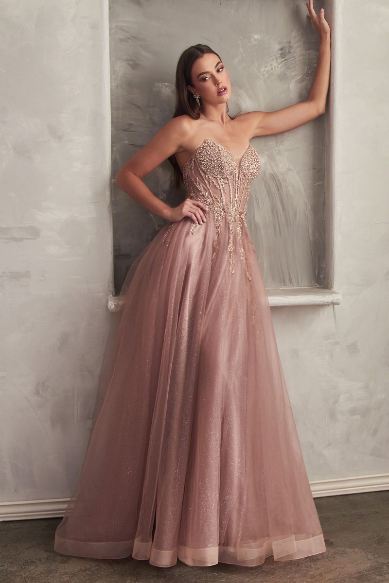 Marisol Strapless Layered Tulle Ball Gown - Elegant Prom Dress for Weddings & Formal Events