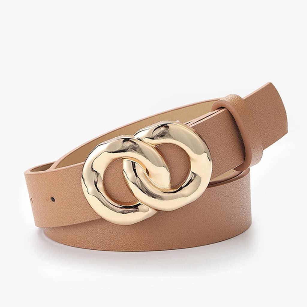 Stylish Decorative Metal Buckle Belt for Women - Durable & Versatile Waist Accessory (105cm, Color E) - Perfect for Jeans, Dresses & Casual Outfits
