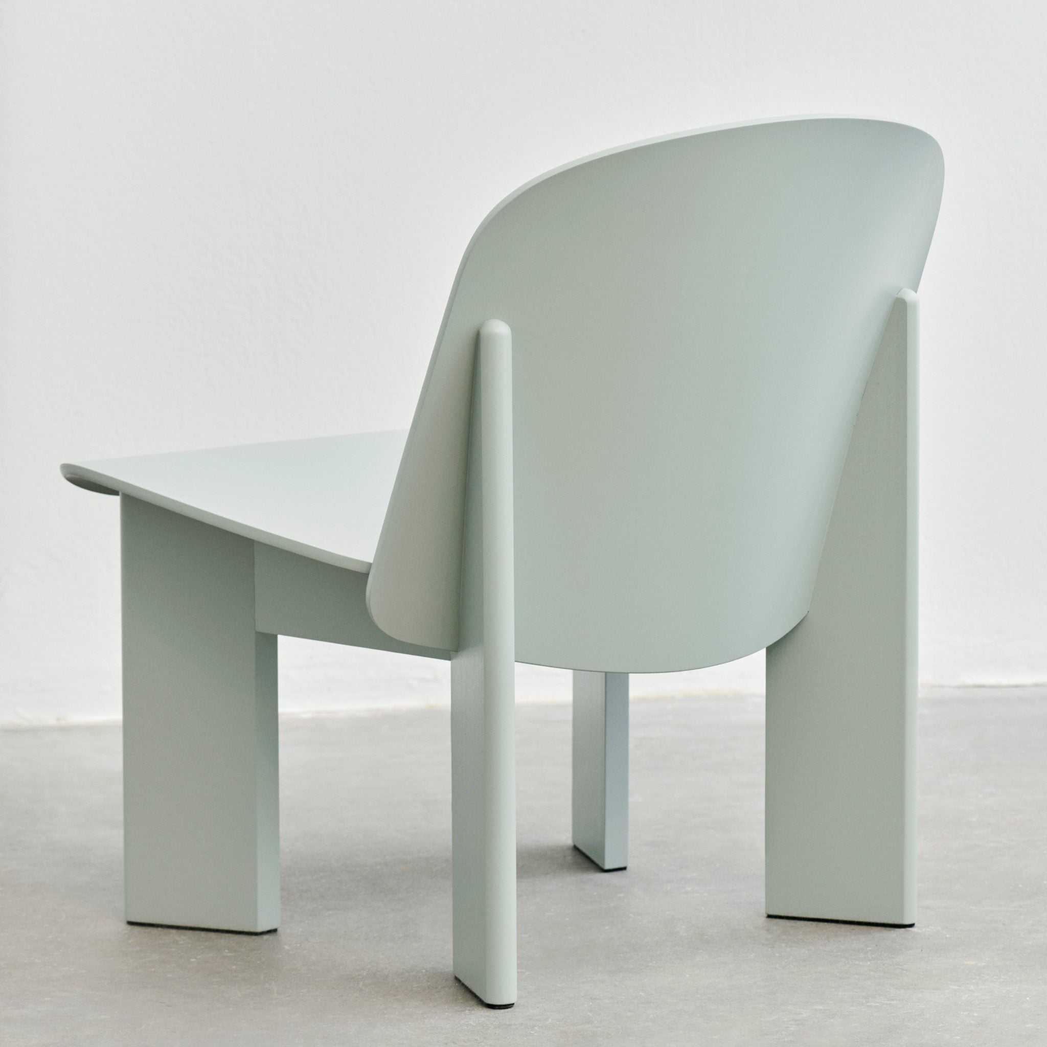 HAY Chisel Lounge Chair - Eucalyptus Lacquered Beech Frame with Metaphor 023 Upholstery | Modern Scandinavian Living Room Furniture for Home & Office