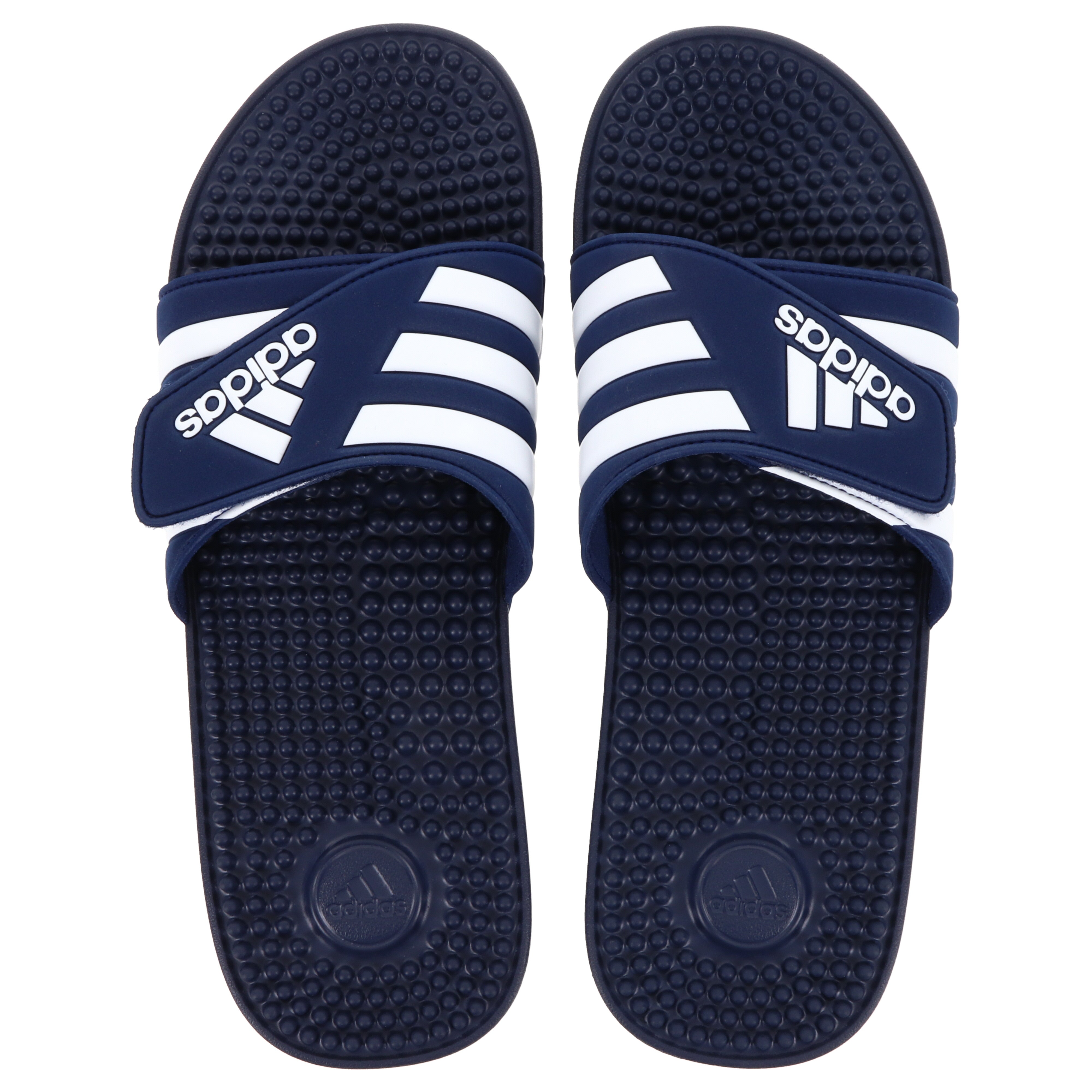 Adidas Adissage Navy Blue Slides for Men & Women - Comfortable Massage Sandals for Home, Pool, Beach & Gym Use
