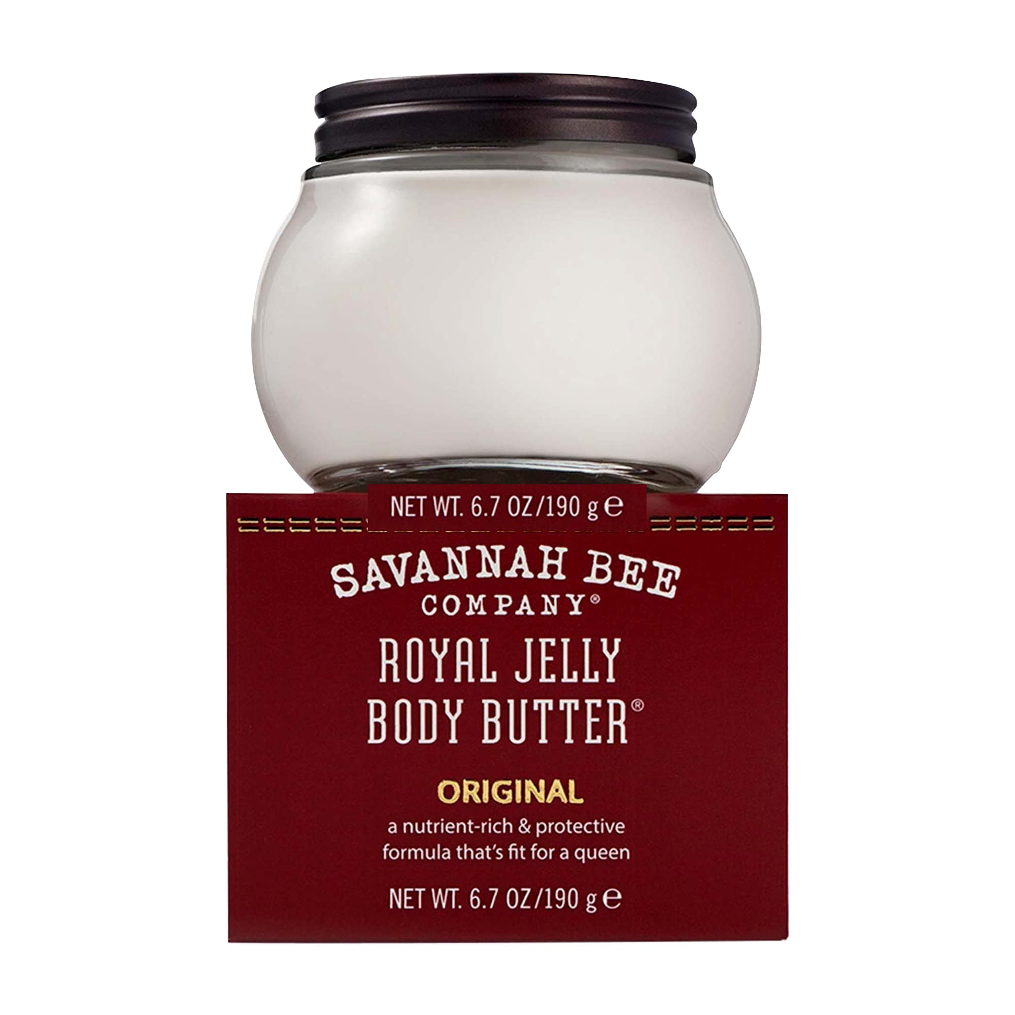 Savannah Bee Company Royal Jelly Body Butter - Ultra Hydrating Moisturizer for Dry Skin | Nourishing Skincare for Face & Body | Perfect for Winter Care & Daily Hydration