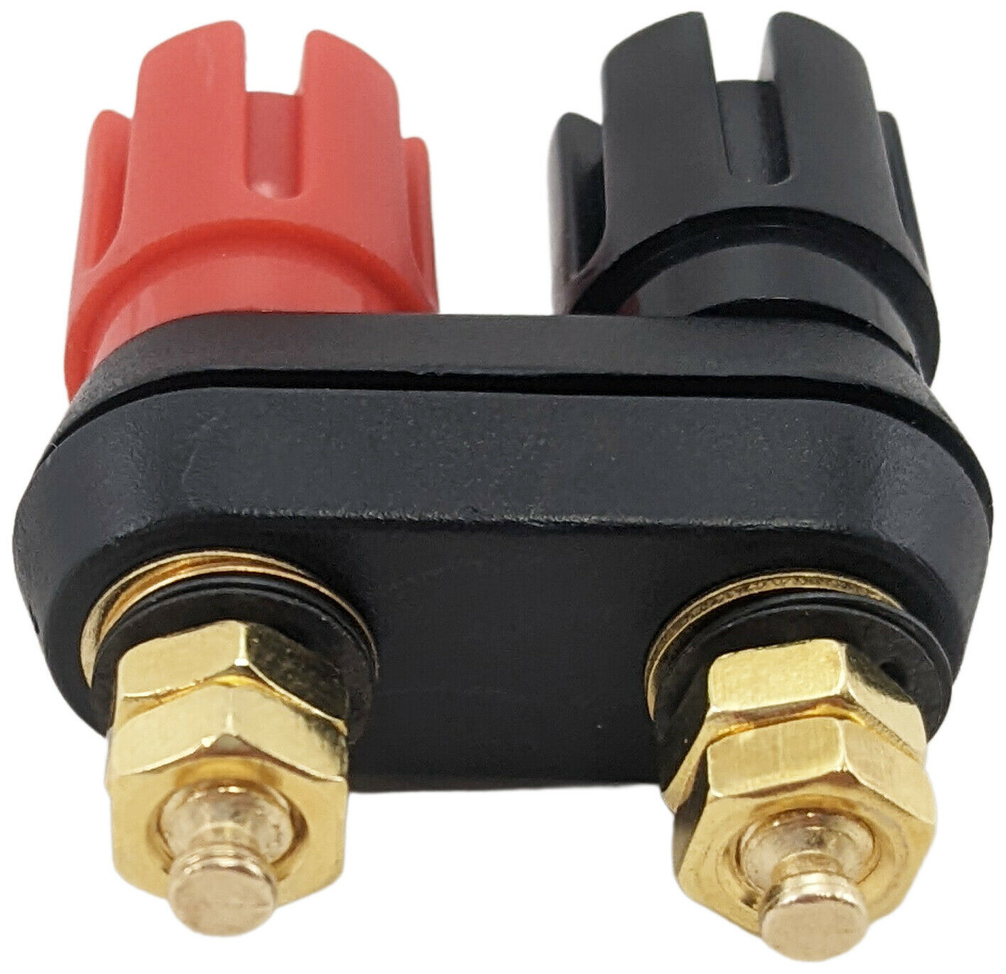 Dual Binding Post with 4mm Banana Plug Jacks - 2 Way Black and Red Terminals for Speaker Wire Connections - Perfect for Audio Equipment, DIY Electronics, and Lab Testing