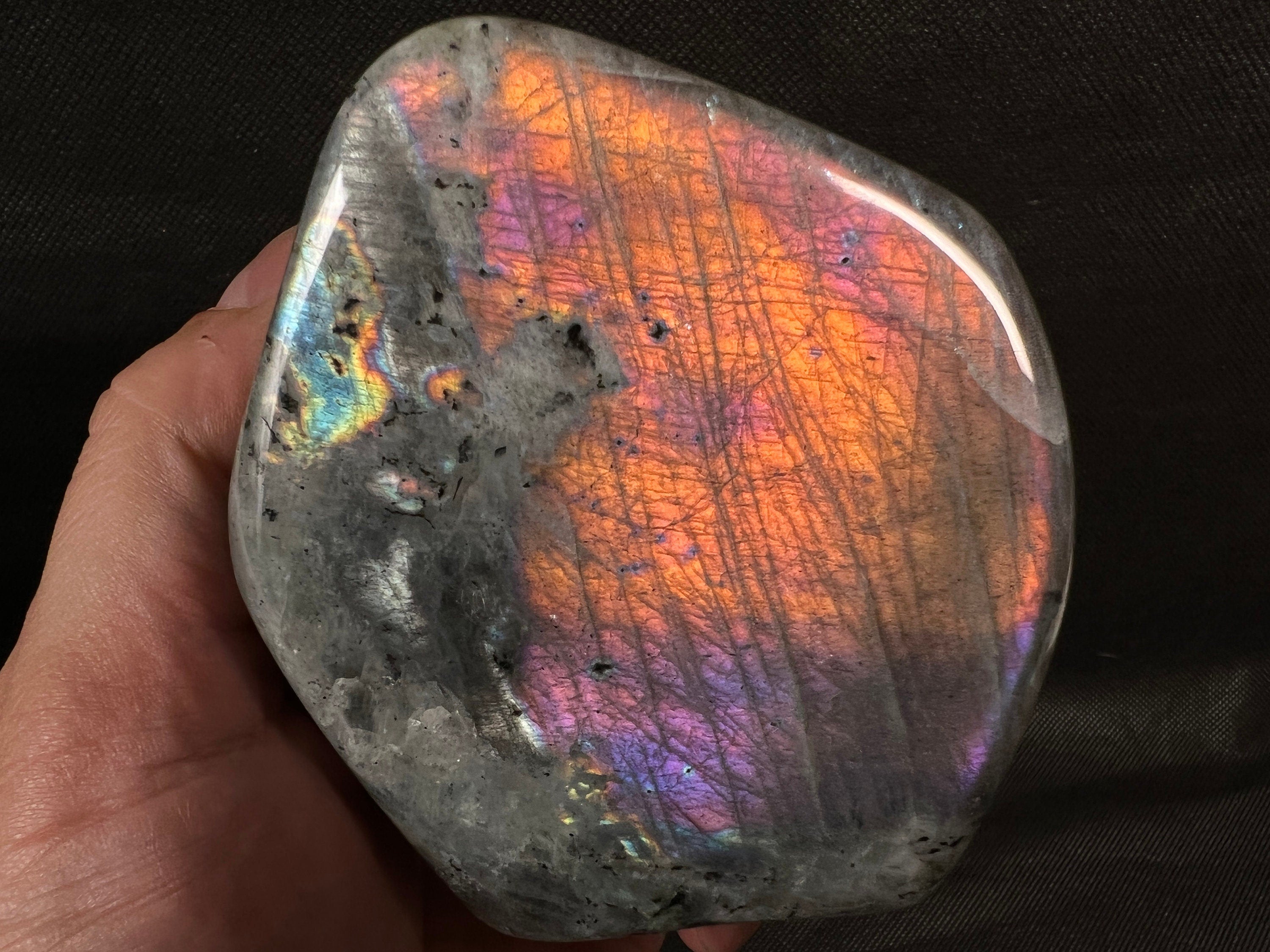 Multi-Colored Labradorite Tower - Natural Tumbled Healing Crystal for Home Decor, Meditation & Energy Work | 51125