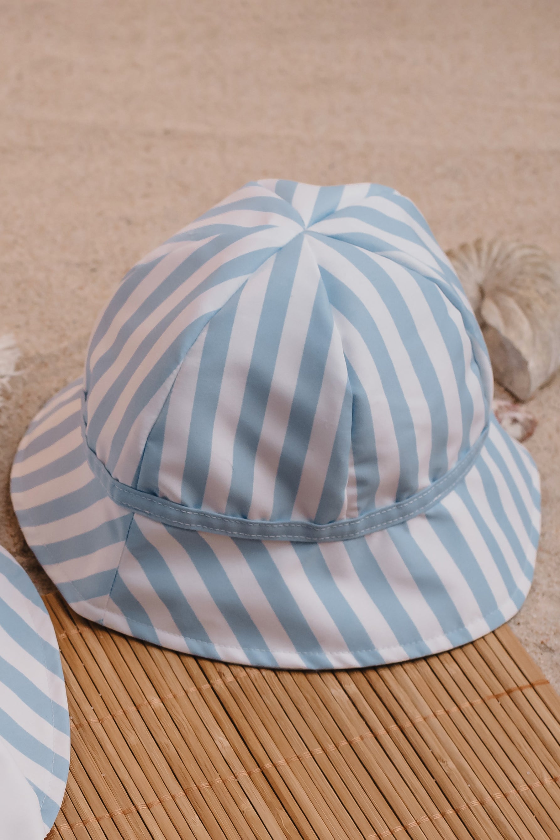 Blue Stripes Bucket Hat for Men & Women - Summer Sun Protection, Outdoor Beach & Travel Accessory