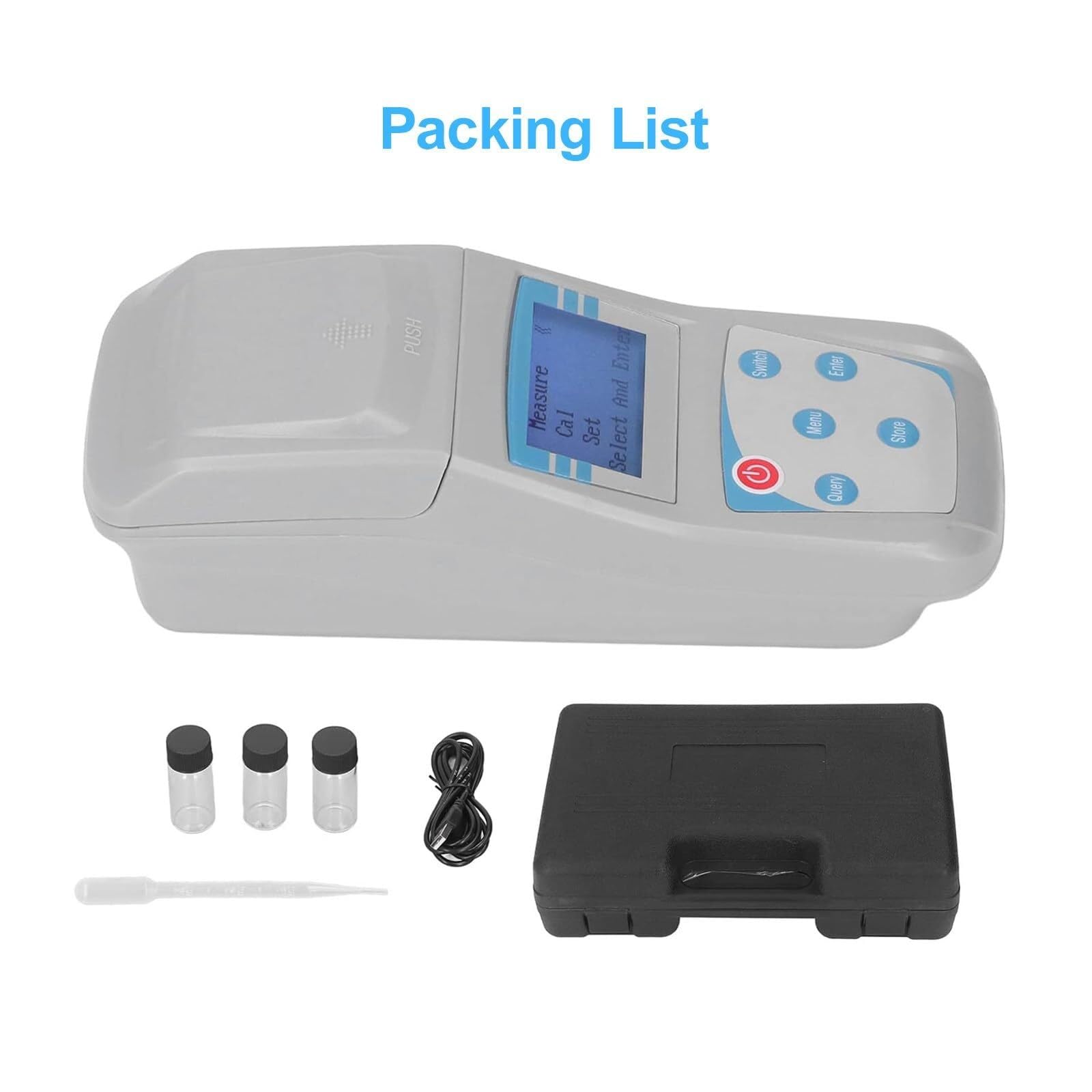 Digital Display Turbidity Meter with Data Storage & 0-200 NTU Range - Water Quality Tester for Food Processing, Papermaking, Aquariums & Pools