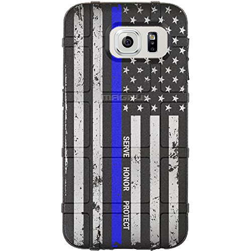 Black Subdued US Flag, Thin Blue Line