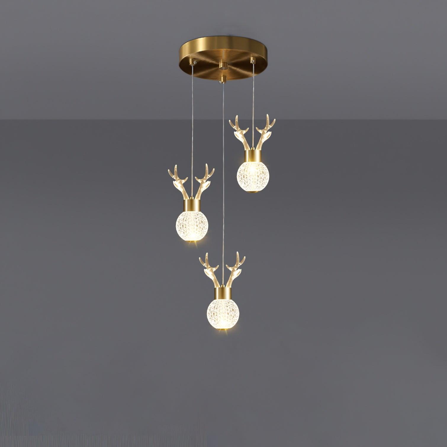 Little Deer Pendant Lamp - Modern Nursery Decor, Kids Room Lighting, Animal-Themed Ceiling Light for Bedroom & Playroom