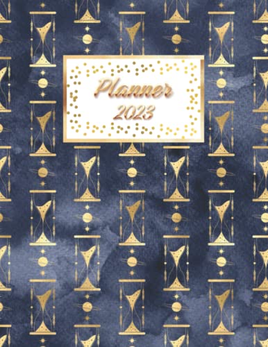 2023 Golden Monthly Planner - One Year Large Print Calendar with Refill Pages | Perfect for Women, Girls, Teachers & Nurses | Ideal for Work, School & Personal Organization