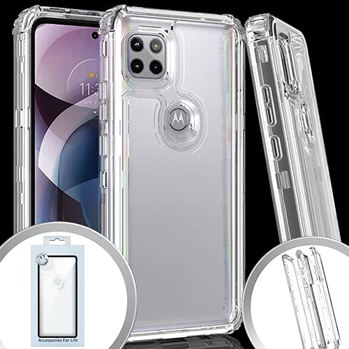 Motorola One 5G Ace Clear Case 3-Pack - Slim Protective Cover for Daily Use