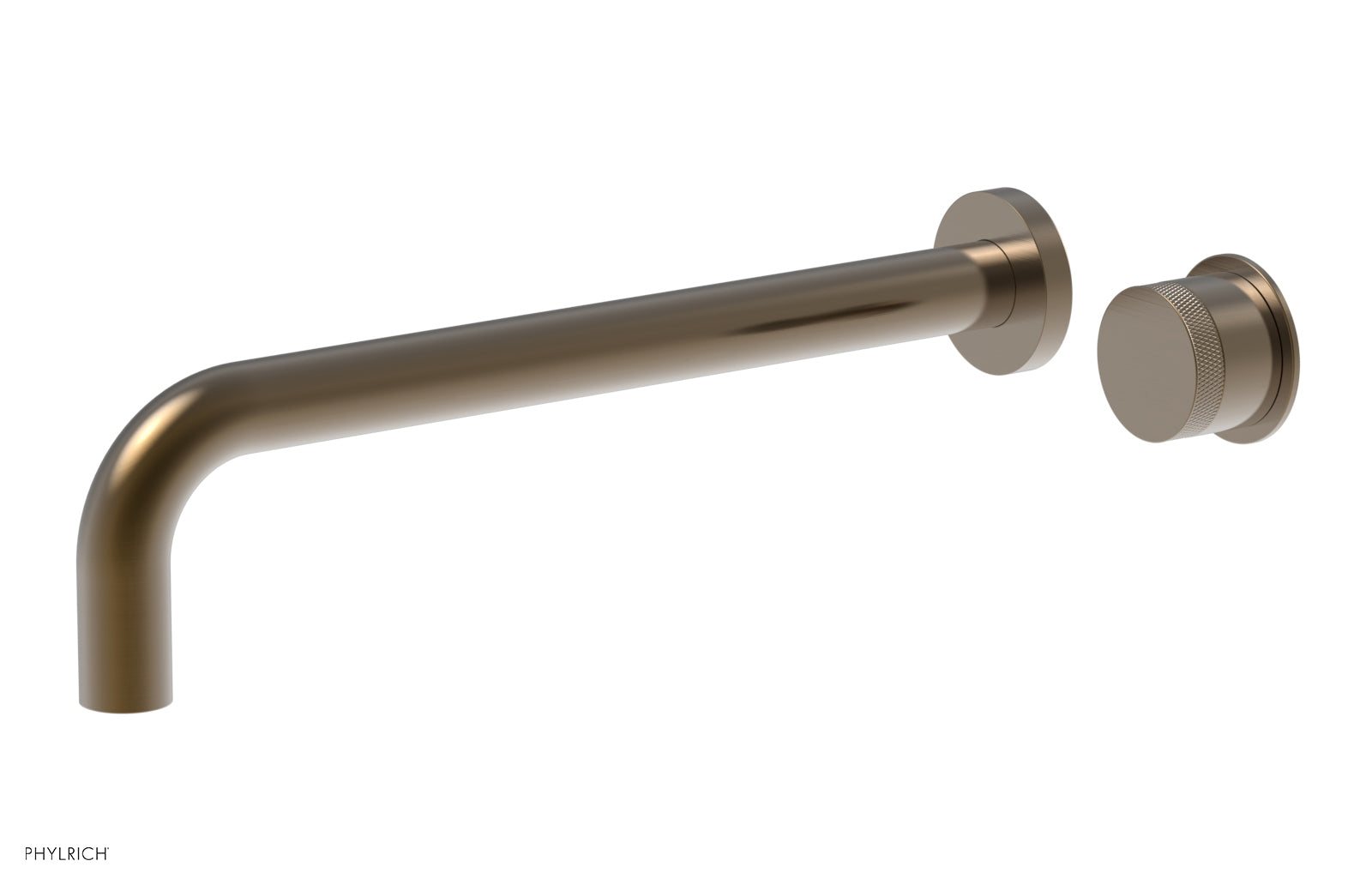 Basic II 12 Single Handle Wall Mount Lavatory Faucet Set with Knurled Handle - 230 18 12 - Perfect for Bathroom Sink, Powder Room, and Guest Bath Installation