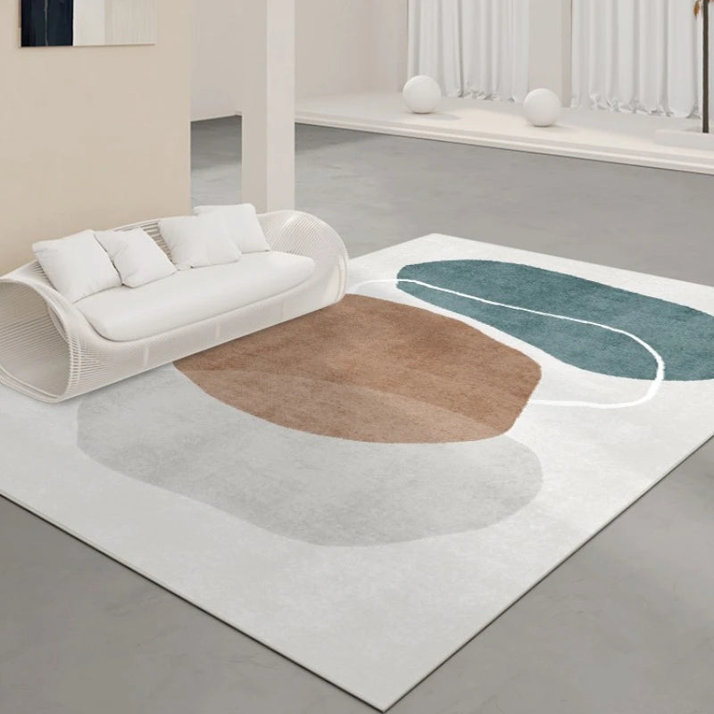 Braylee Velvet Abstract Area Rug for Living Room - Soft & Stylish Home Decor for Cozy Spaces
