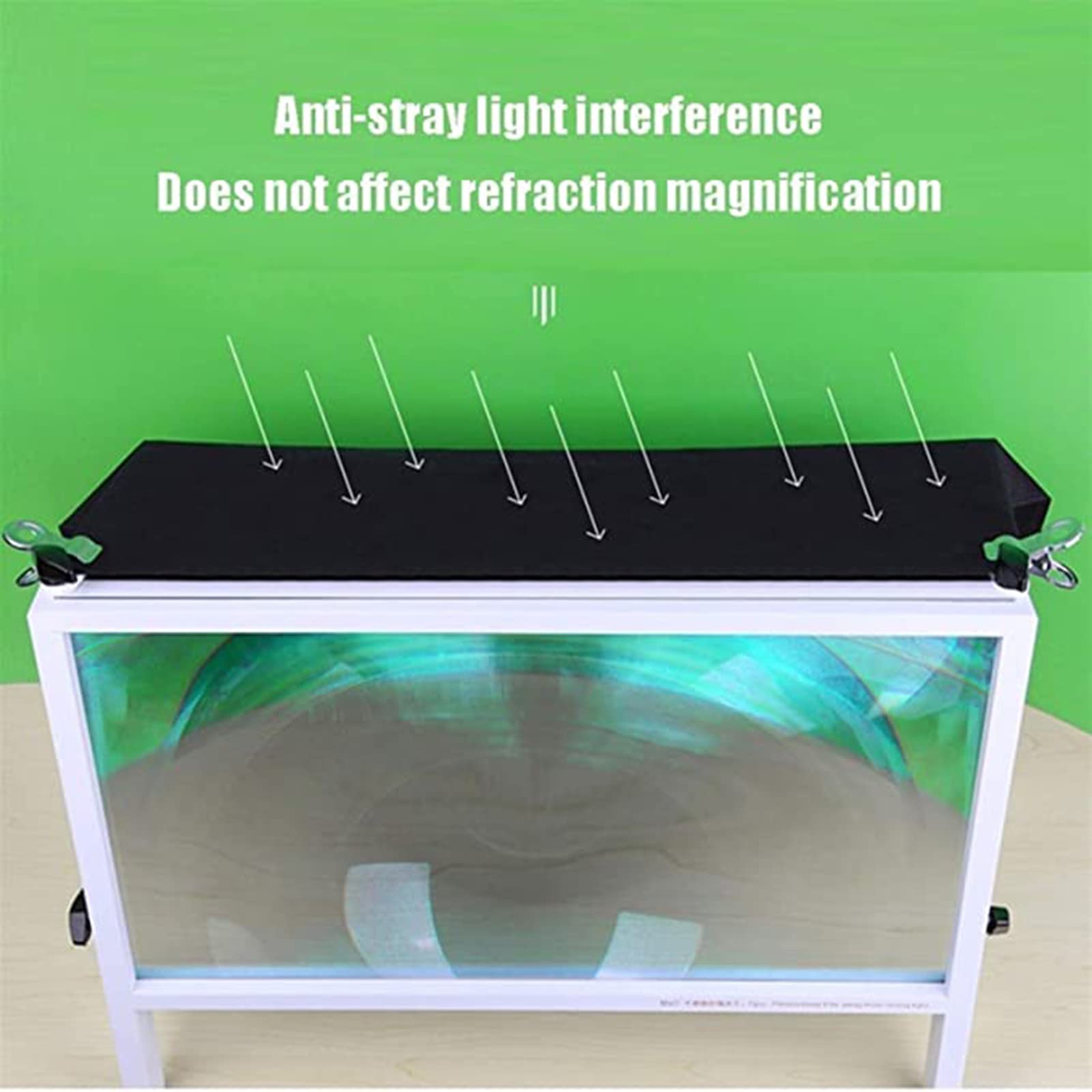 21 Inch Ultra-Clear Laptop Screen Magnifier - Desktop Height Adjustable Screen Expansion Bracket for Movies, Videos & Gaming (White) | Perfect for Home Office, Entertainment & Productivity Enhancement