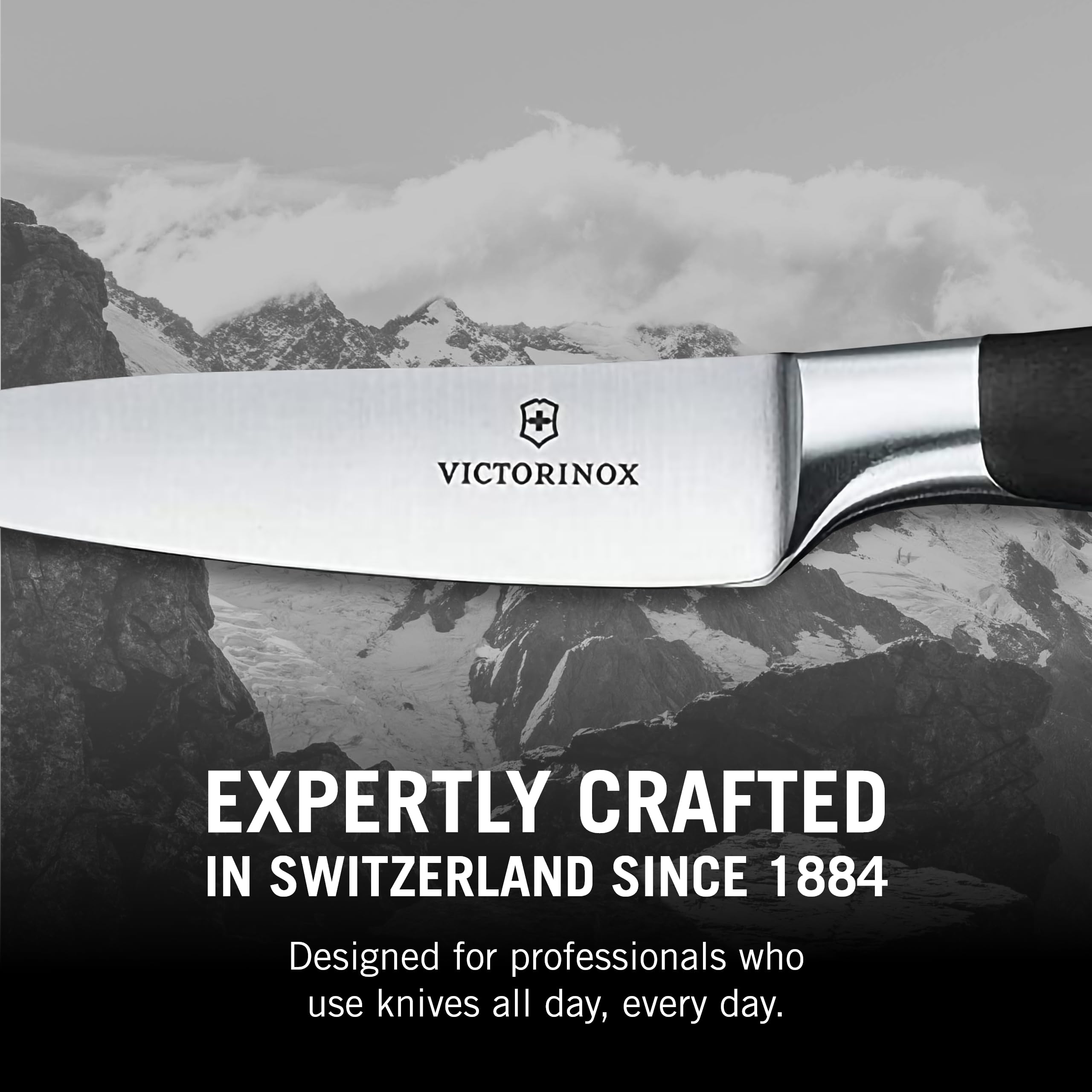 Victorinox Grand Metre Forged Knife - High-Quality Stainless Steel Kitchen Knife for Professional Chefs & Home Cooking - Perfect for Slicing, Dicing, and Chopping Vegetables, Meat, and Fruits