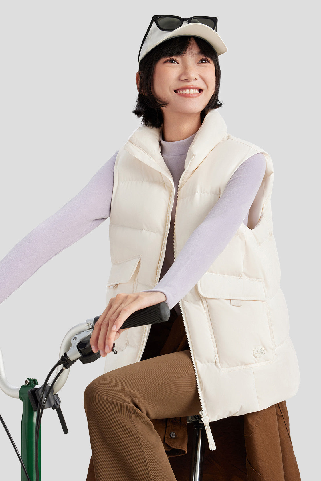 RainLite Women's Water Repellent Down Vest - Lightweight Warm Puffer Jacket for Outdoor Hiking, Camping & Winter Activities