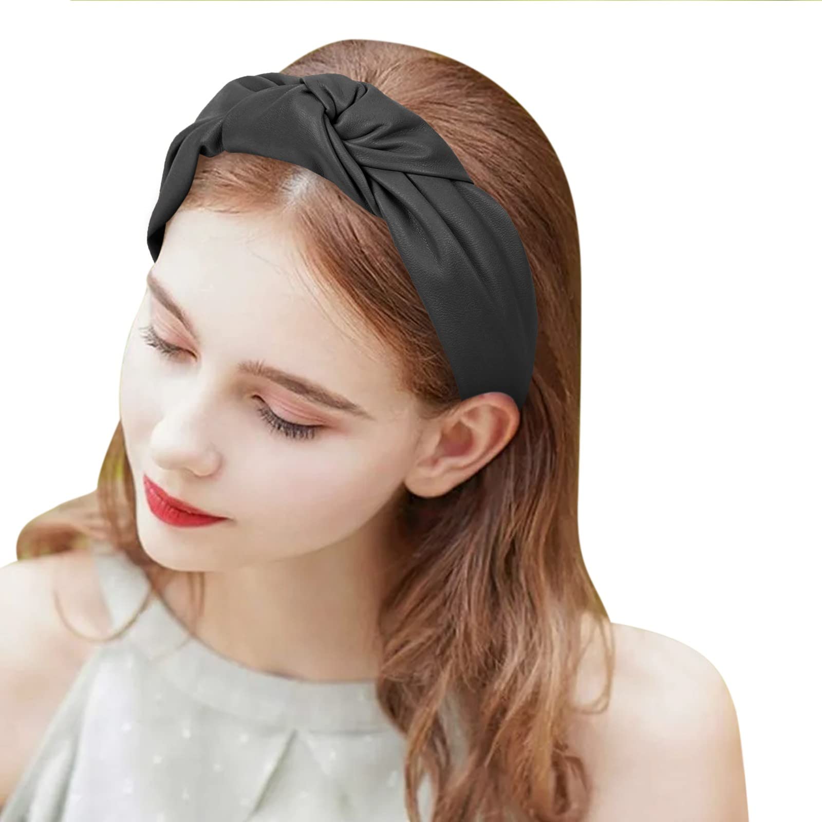 Boho Headbands for Women & Girls - Retro Elastic Hair Bands, Twisted Criss Cross Yoga Headwraps for Workouts, Running & Fashion Accessories