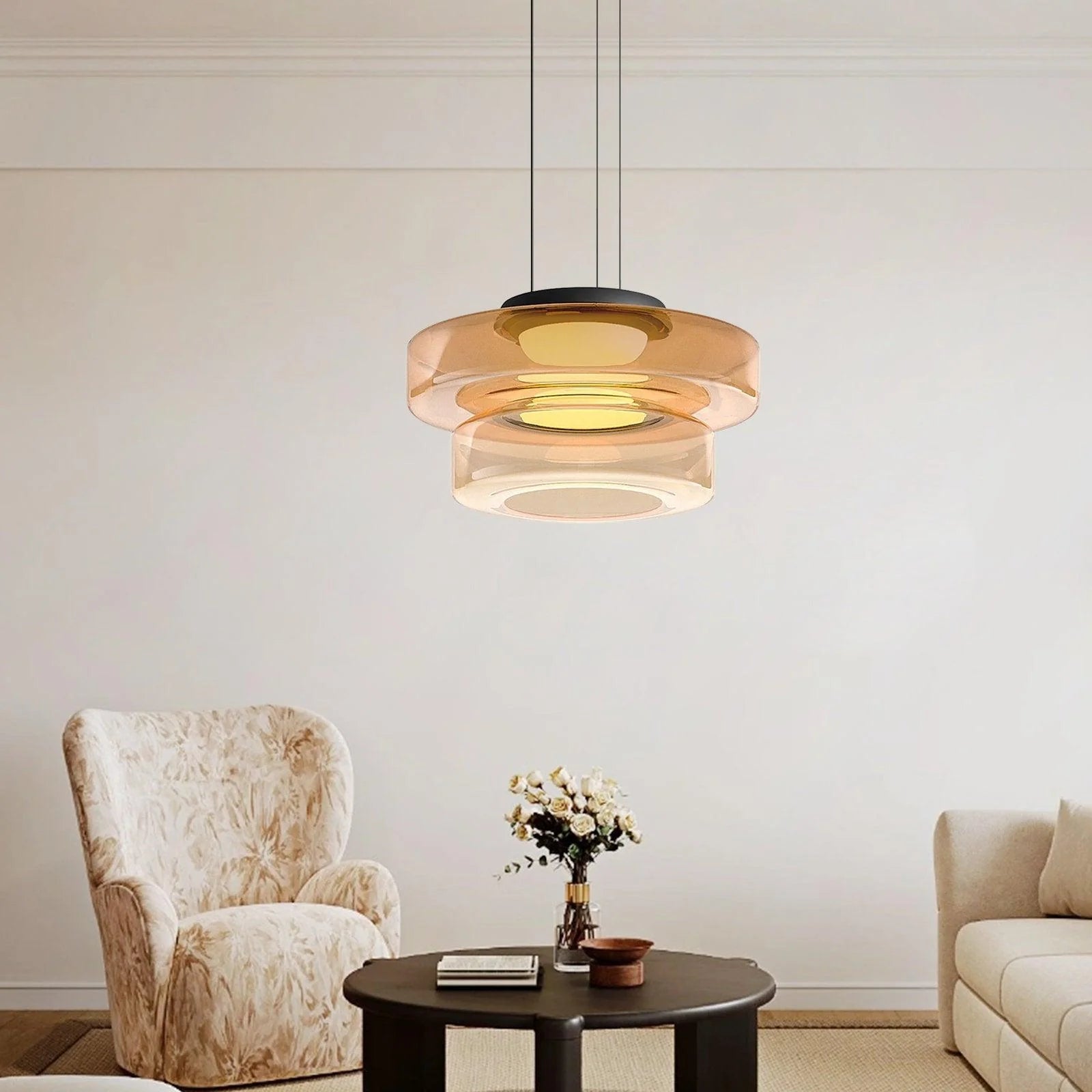 Modern Levels Series Pendant Light - Adjustable Hanging Chandelier for Kitchen Island, Dining Room & Bedroom Lighting