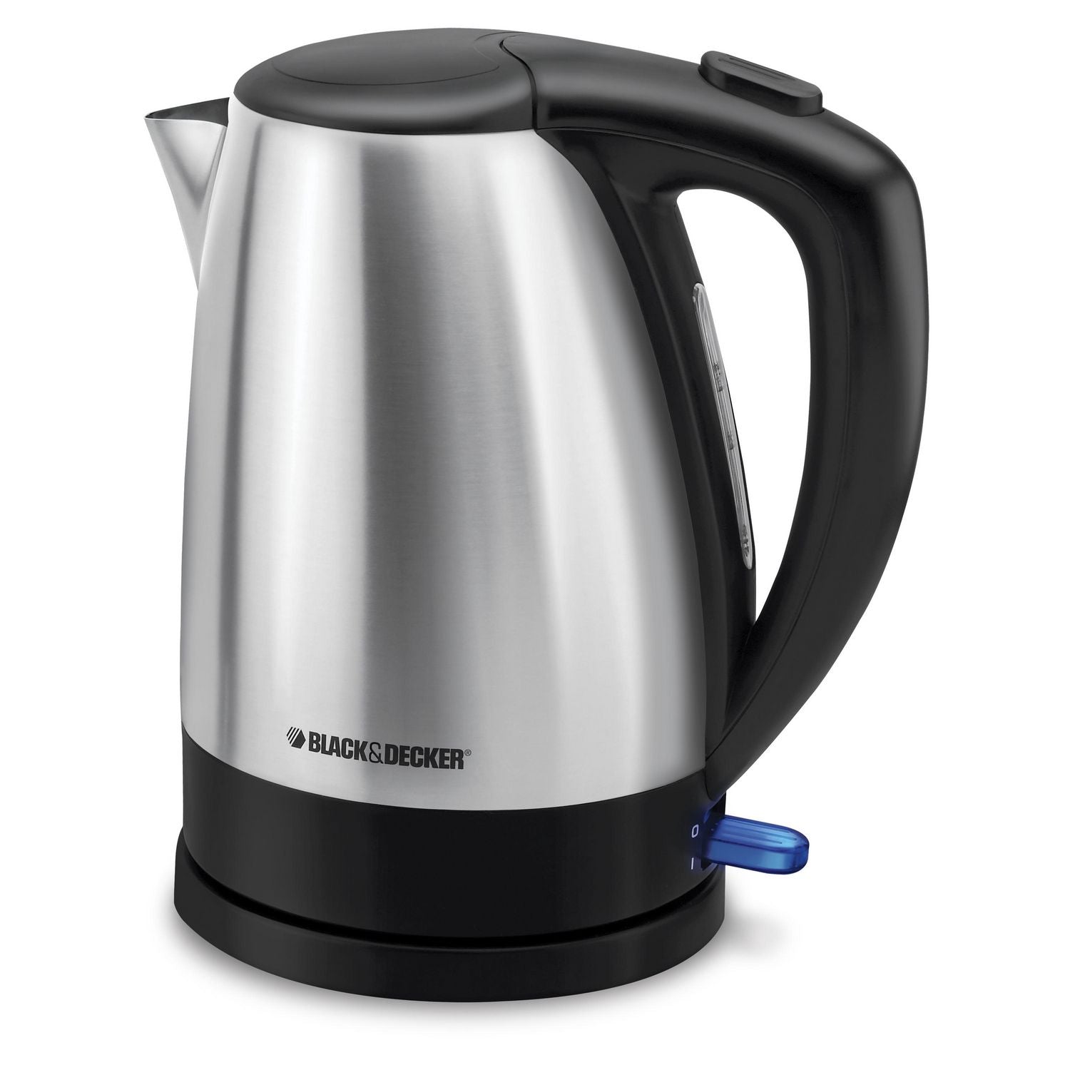 BLACK + DECKER 1.7L Stainless Steel Electric Kettle - Fast Boiling, Auto Shut-Off & Boil-Dry Protection - KE1700SD - Perfect for Home, Office & Tea/Coffee Brewing
