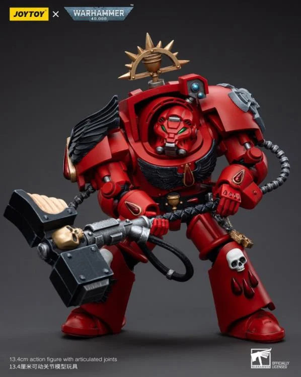 Warhammer 40k Blood Angels Ancient Brother Leonid 1/18 Scale Miniature Figure - Collectible Tabletop Gaming Model for Warhammer 40k Fans (Damaged Packaging) - Perfect for Display, Painting, and Wargaming Battles
