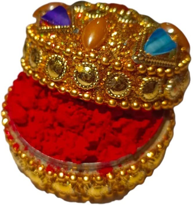 Herbal Sindoor in Beautiful Multicolor Box - Natural & Safe for Hindu Puja, Wedding & Festivals - Perfect for Religious Ceremonies & Cultural Celebrations