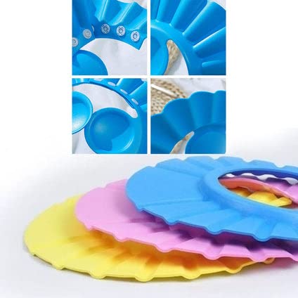 BLP Adjustable Soft Baby Shower Cap - Waterproof Bathing Hat for Infants & Toddlers - Perfect for Hair Protection During Bath Time, Swimming, and Spa Days