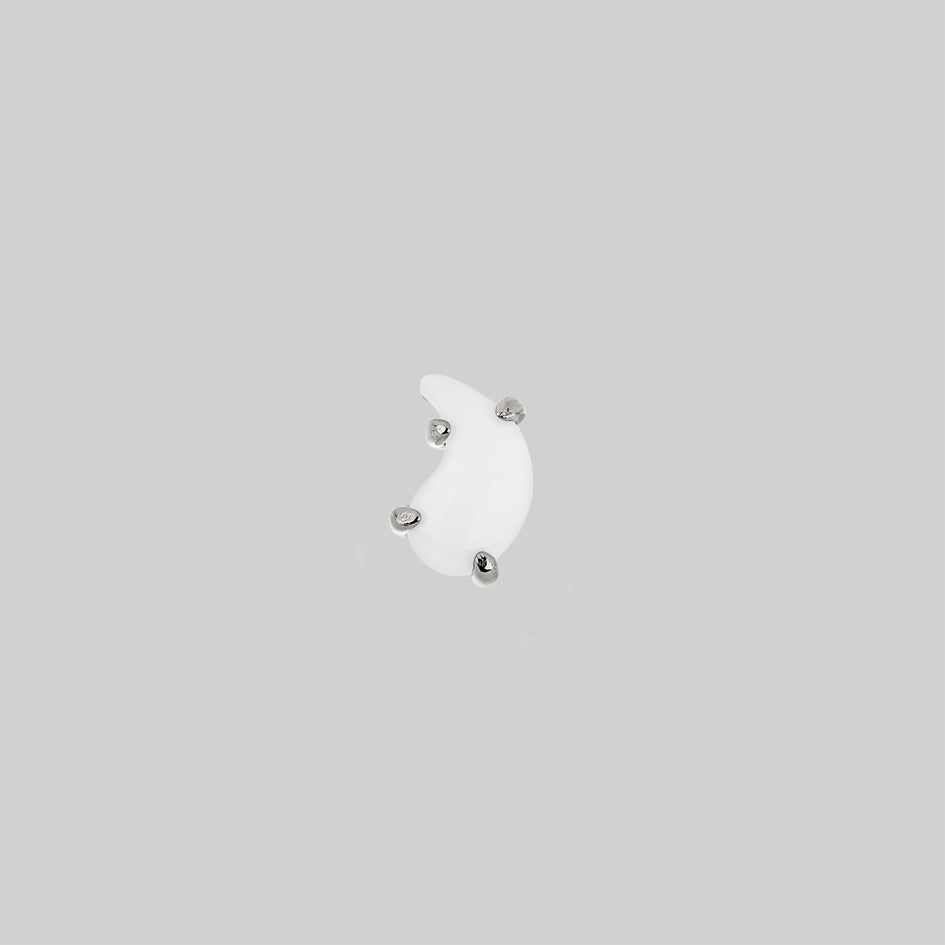 Yin & Yang Gemstone Stud Earrings in Sterling Silver - Spiritual Balance & Harmony Jewelry for Meditation, Yoga, and Daily Wear