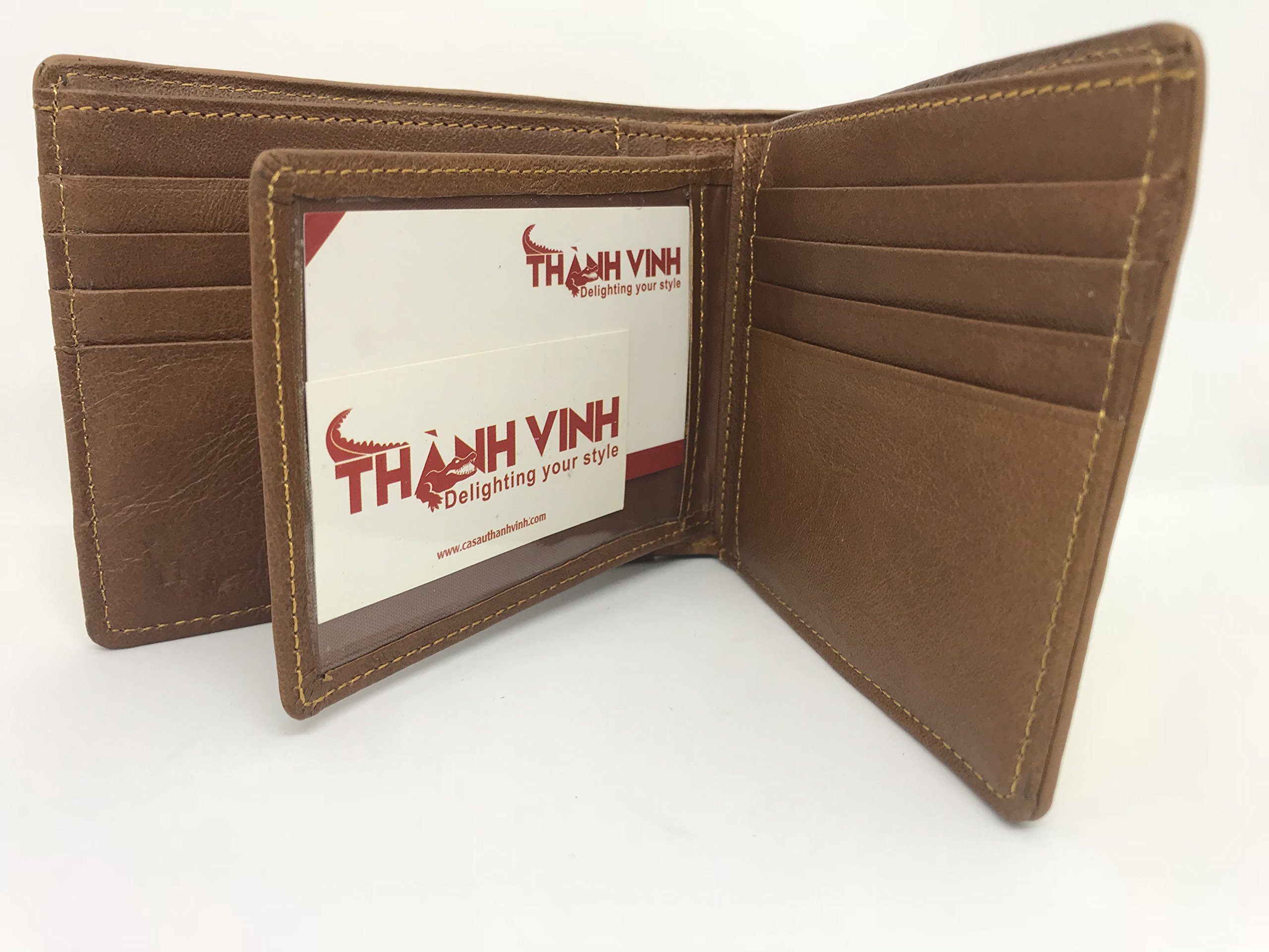 Genuine Crocodile Leather Bifold Wallet for Men - Luxury Alligator Skin Billfold Wallet - Perfect for Business, Travel & Everyday Use