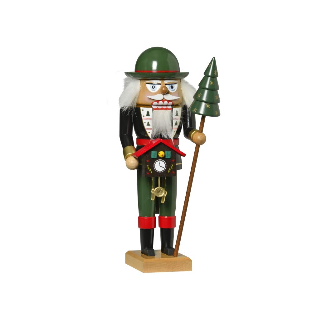 Black Forest Wooden Nutcracker - 27cm Handcrafted Multicolor Christmas Decoration for Holiday Home Decor & Gift Giving