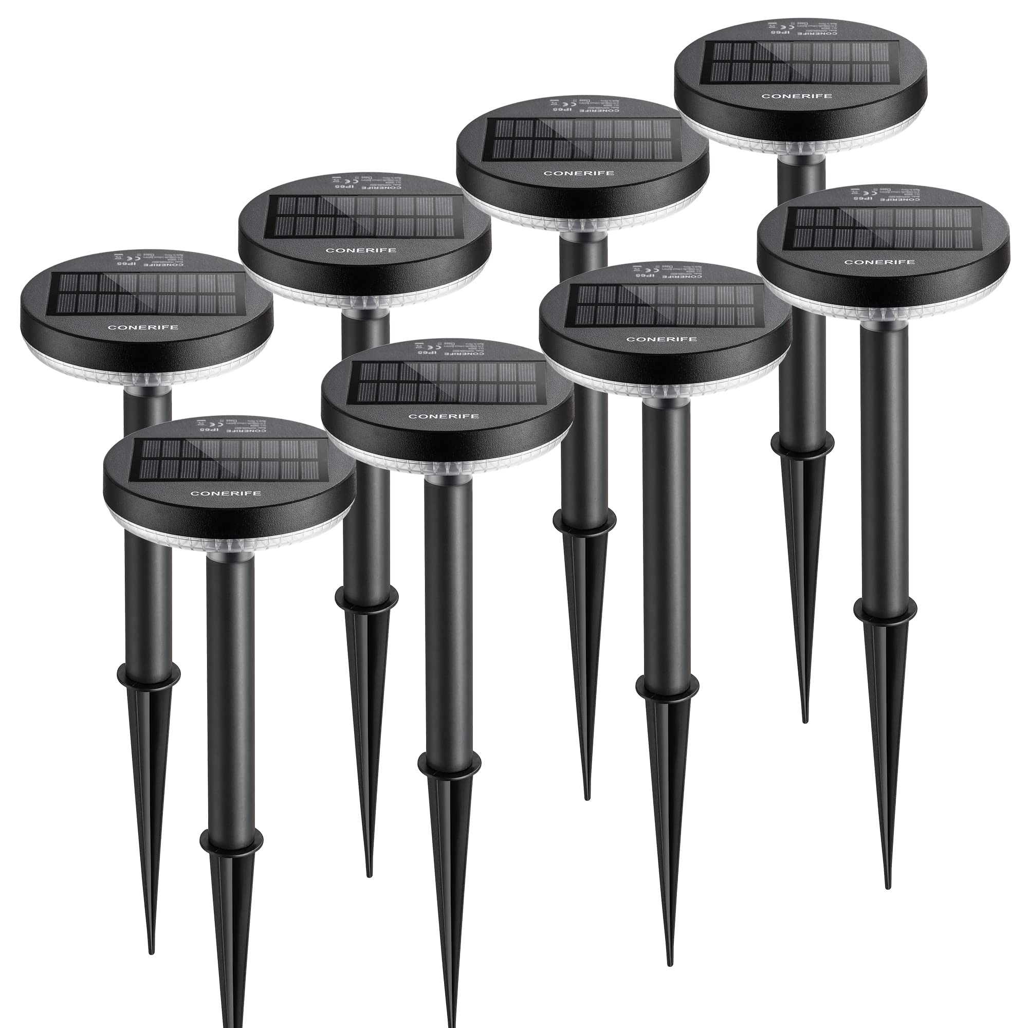 8 Pack Solar Pathway Lights Outdoor - IP65 Waterproof Solar Garden Lights with Auto On/Off Dark Sensor - Perfect for Yard, Driveway, Porch, Walkway & Landscape Decoration