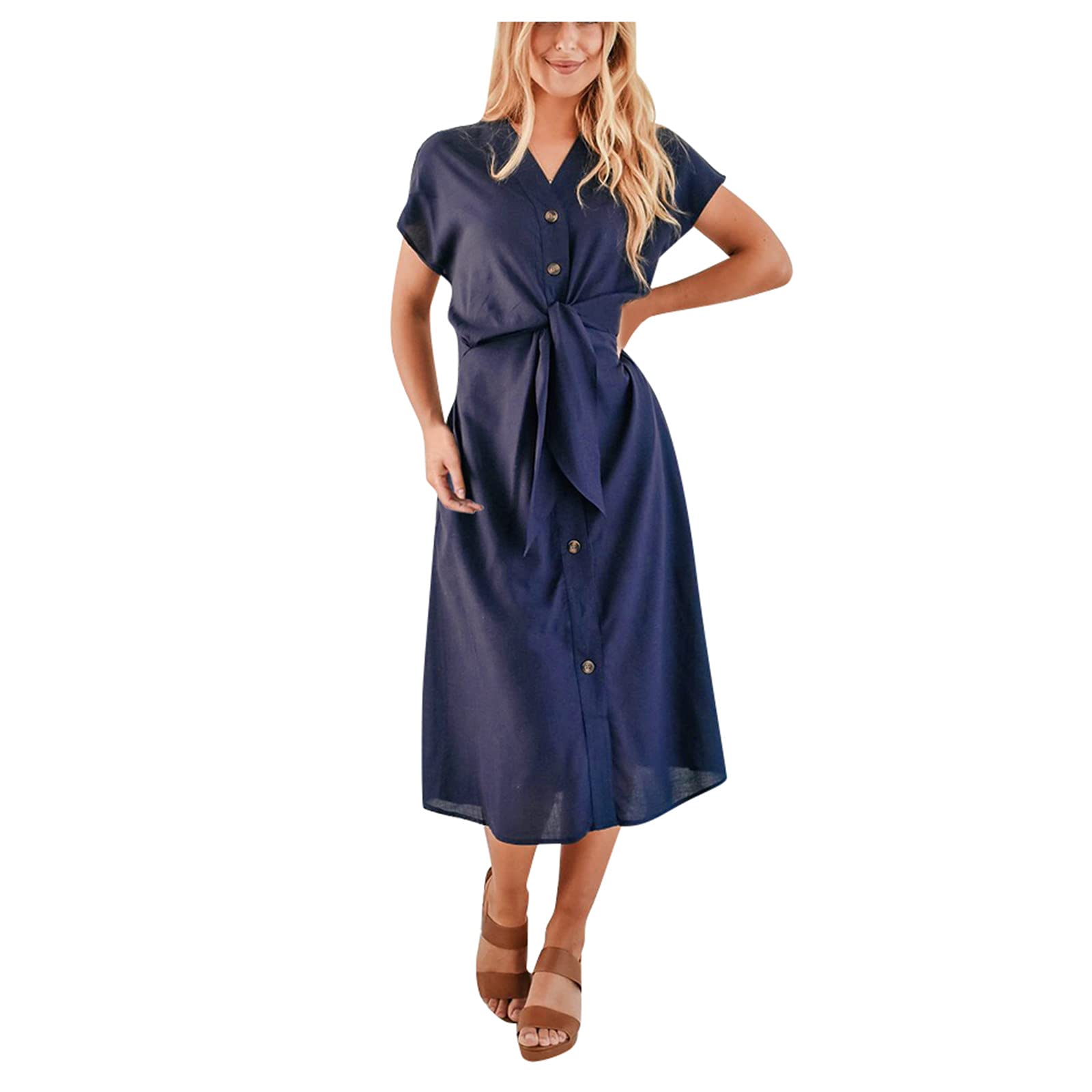 ETHKIA Women's Floral Print Sleeveless Summer Dress - Casual Long Sling Dress for Women, Perfect for Beach Vacation, Garden Party & Summer Outings