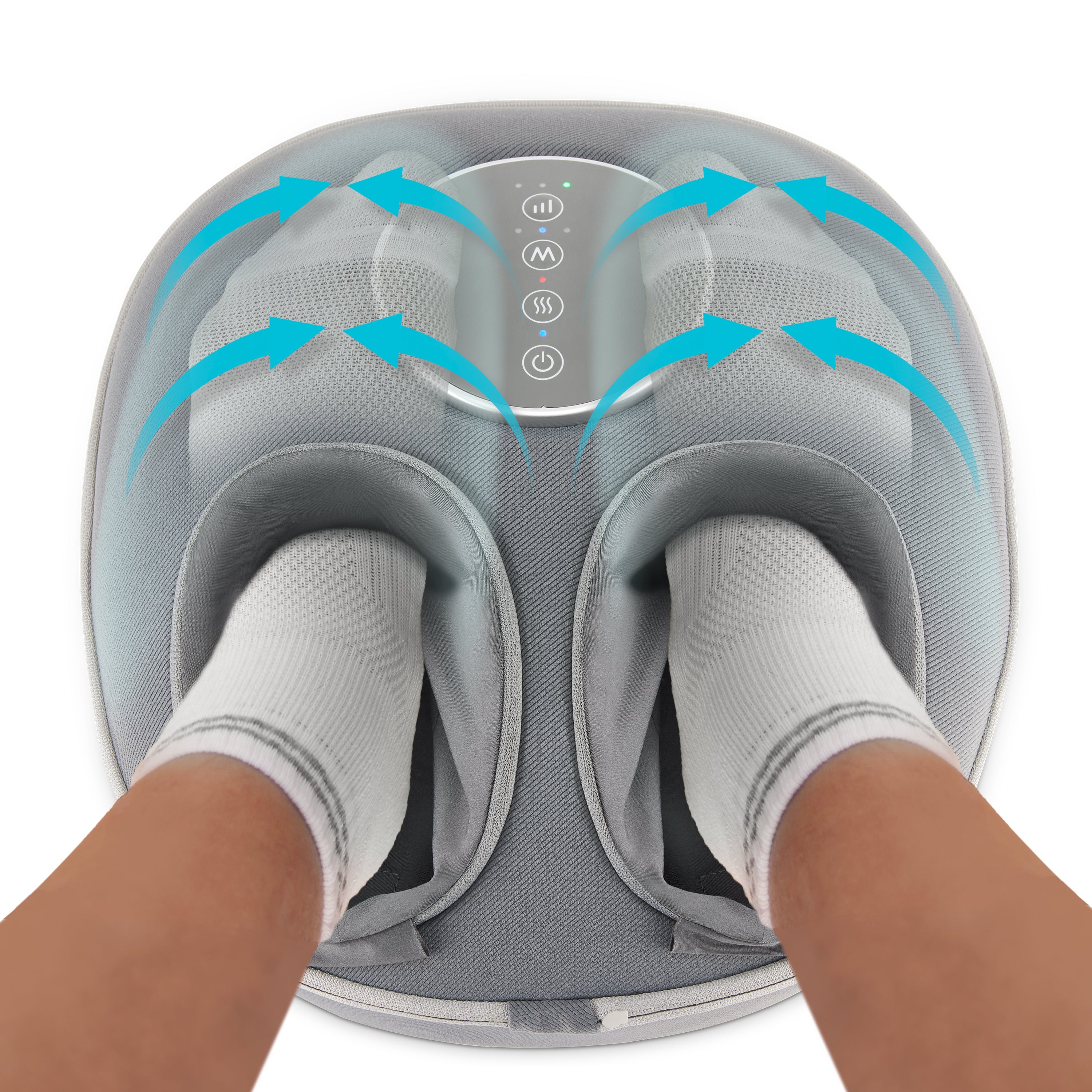 Shiatsu Air Deluxe Massage Cushion with Heat - Neck & Back Pain Relief for Home, Office & Car Use