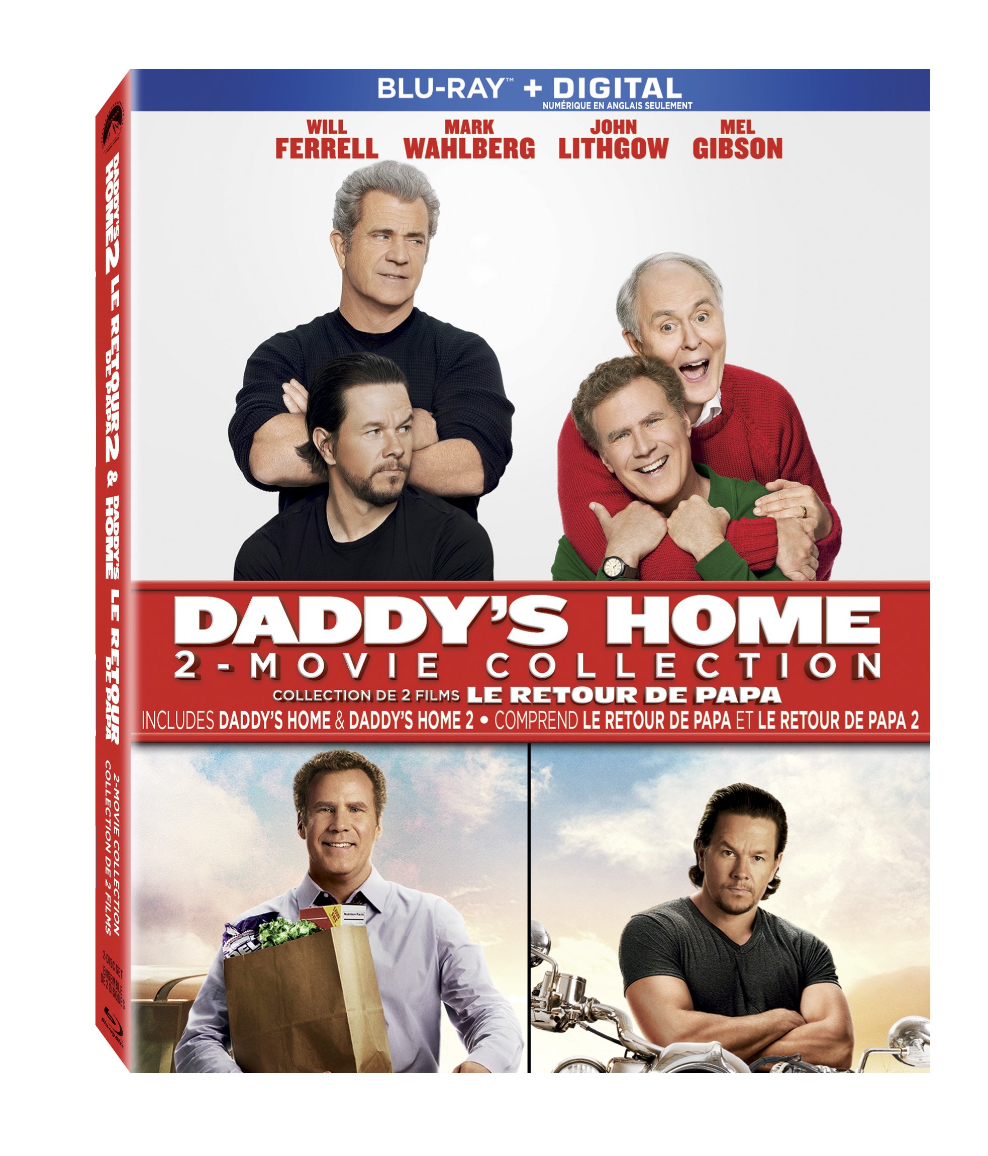 Daddy's Home & Daddy's Home 2 - 2-Movie Collection Blu-ray - Perfect for Family Movie Nights & Comedy Lovers