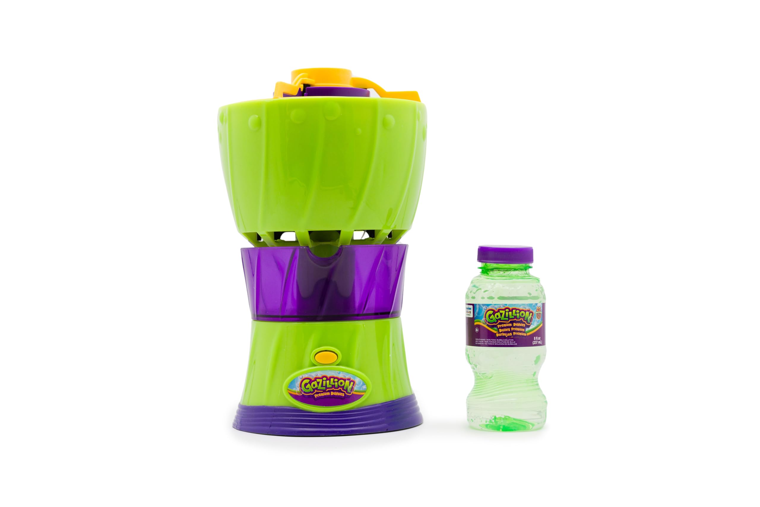 Gazillion Bubbles Bubble Rush Portable Bubble Machine - Instant Bubble Maker for Kids with 8oz Bubble Solution - Outdoor Play Toy for Ages 3+ - Perfect for Birthday Parties, Backyard Fun & Summer Activities