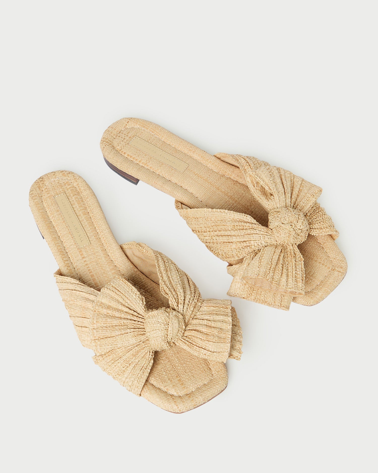 Daphne Natural Bow Slide Sandals - Comfortable & Stylish Women's Summer Shoes for Beach, Wedding & Casual Outfits