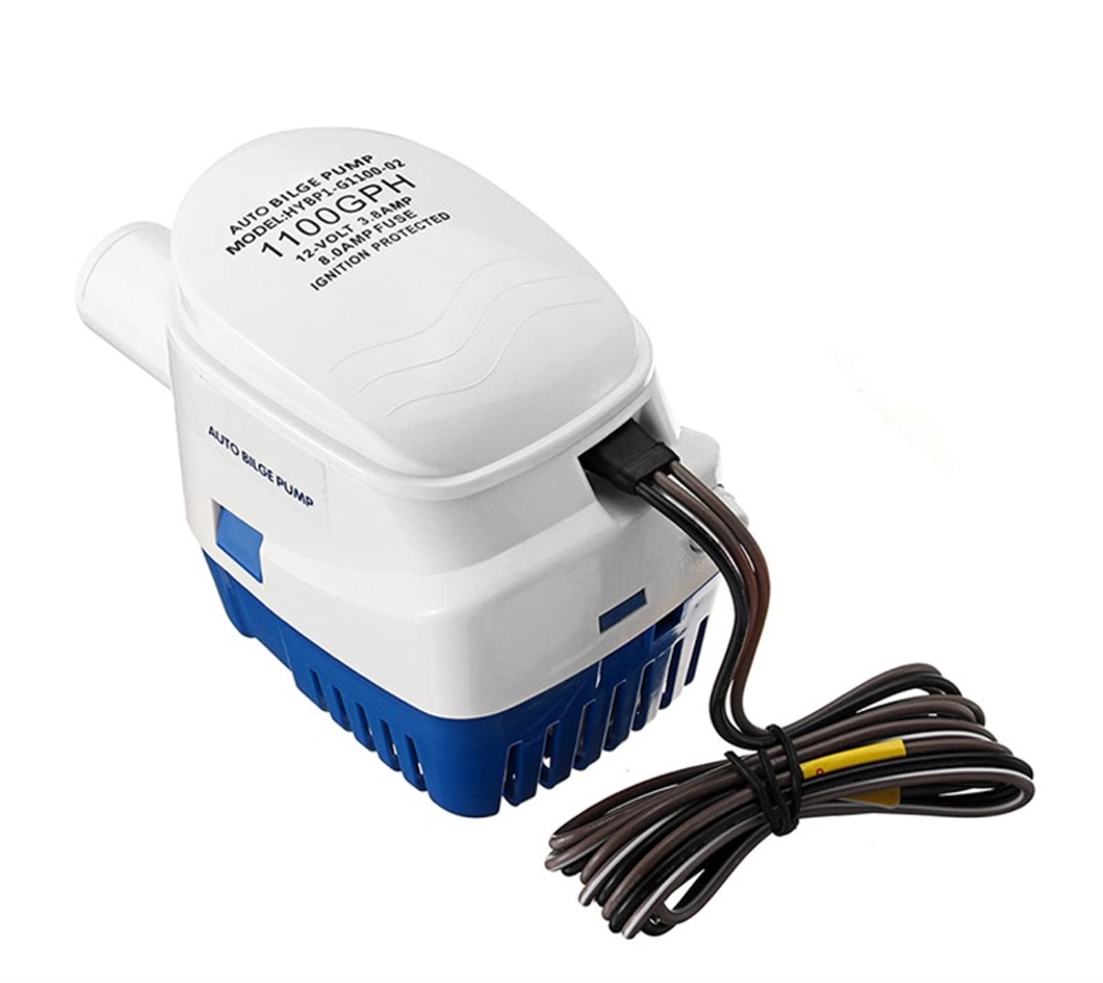 24V 1100GPH Automatic Submersible Bilge Pump with Float Switch - Mini Power Small Water Pump for Yachts, Fishing Boats, Marine Industry | Perfect for Bilge Water Removal, Flood Prevention & Emergency Drainage