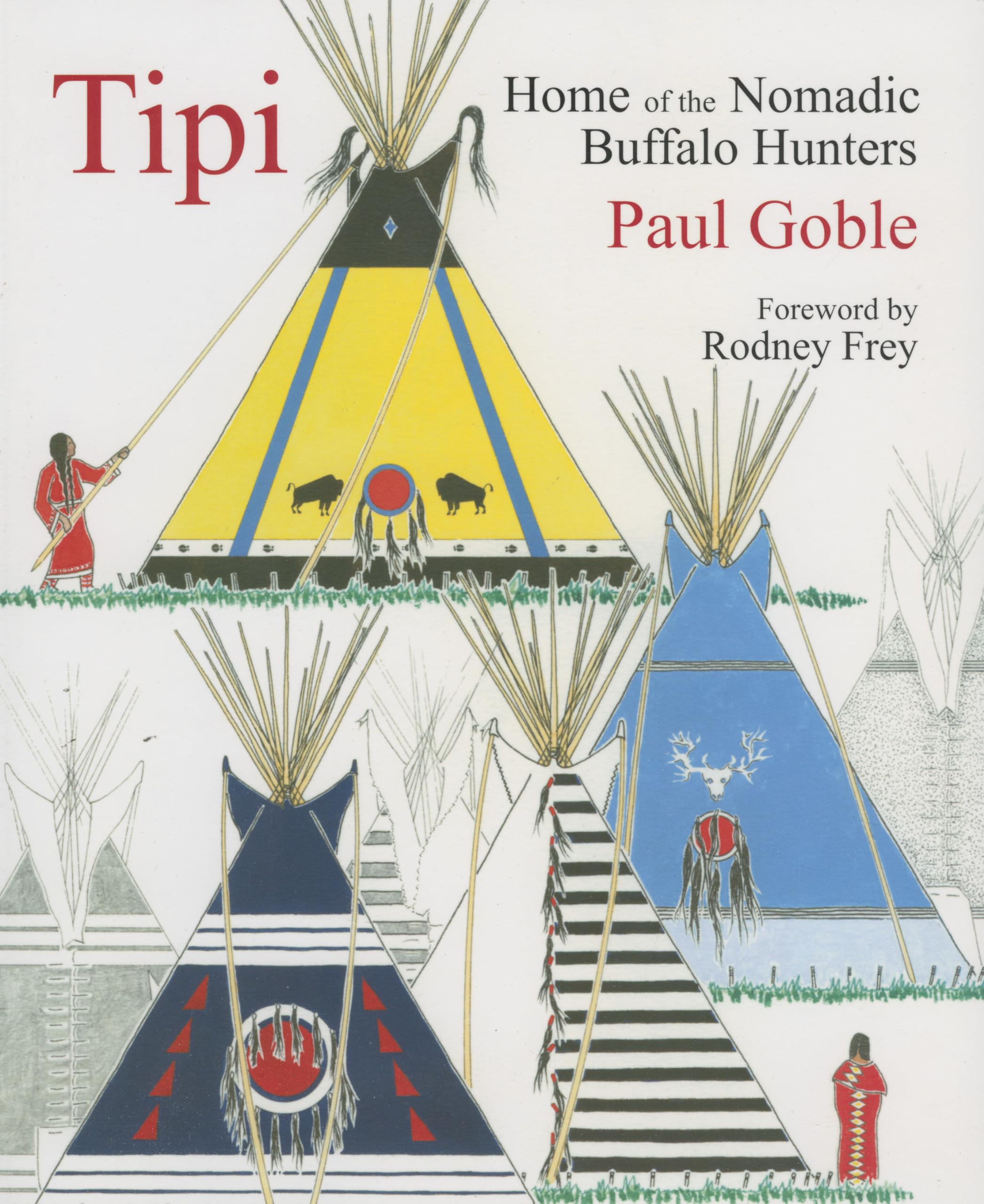 Authentic Native American Tipi Tent - Traditional Nomadic Buffalo Hunters Shelter for Camping, Outdoor Adventures & Cultural Events