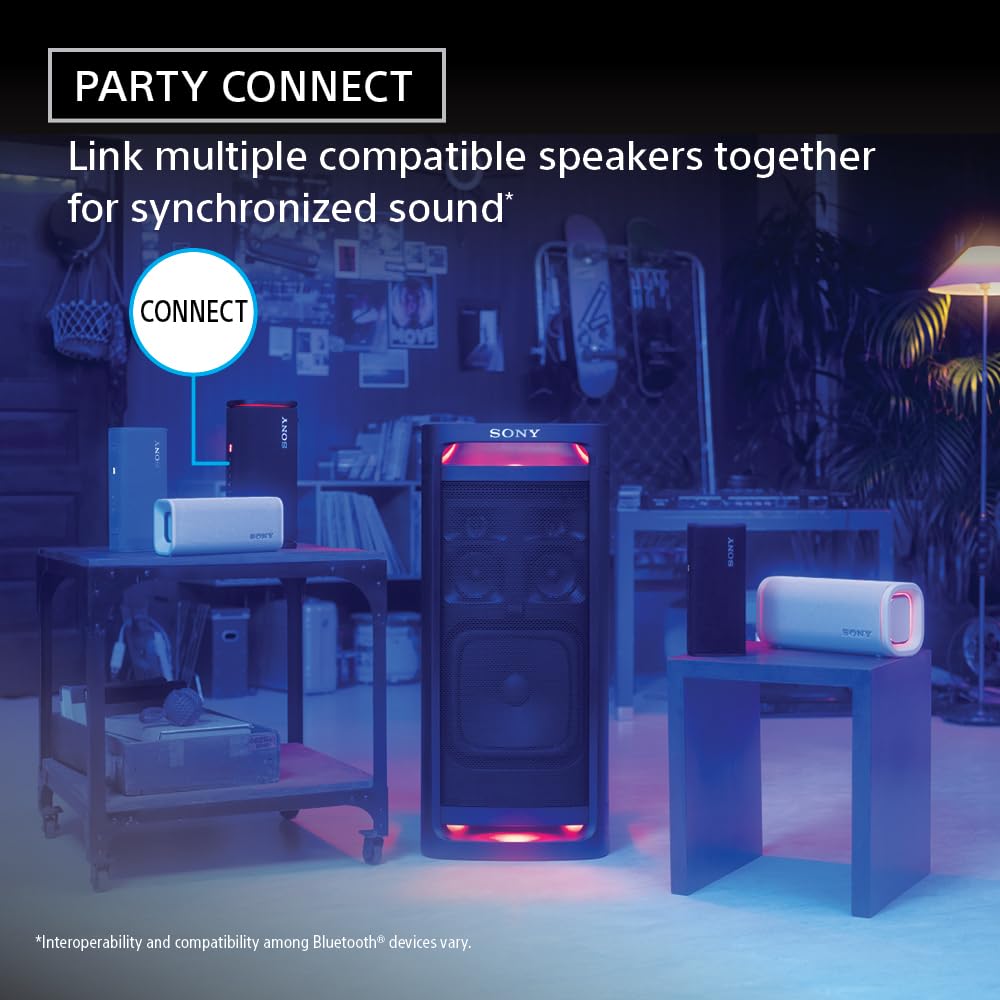 Sony ULT Field 3 Wireless Portable Bluetooth Speaker - IP67 Waterproof, Dustproof, Shockproof with Enhanced Bass - 24 Hour Battery Life - Shoulder Strap (SRSULT30B, Black) - Perfect for Outdoor Adventures, Beach Parties, Camping & Travel