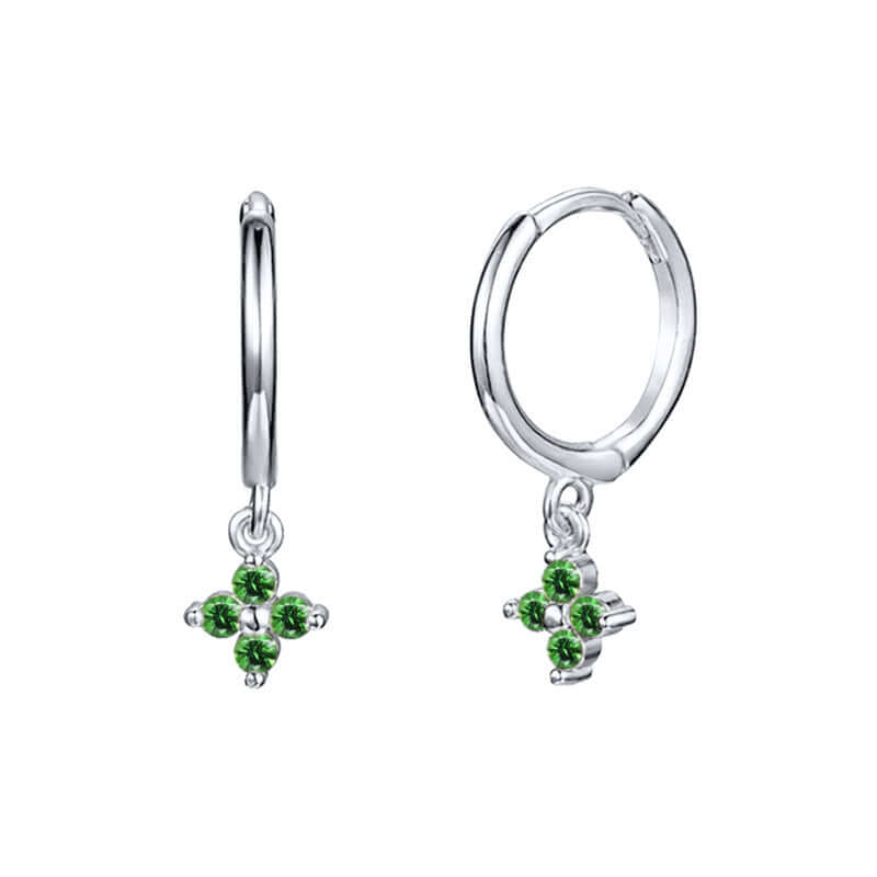 Small Flower Everyday Clip On Hoop Earrings for Women | LN0209 | Perfect for Casual Wear, Office & Special Occasions