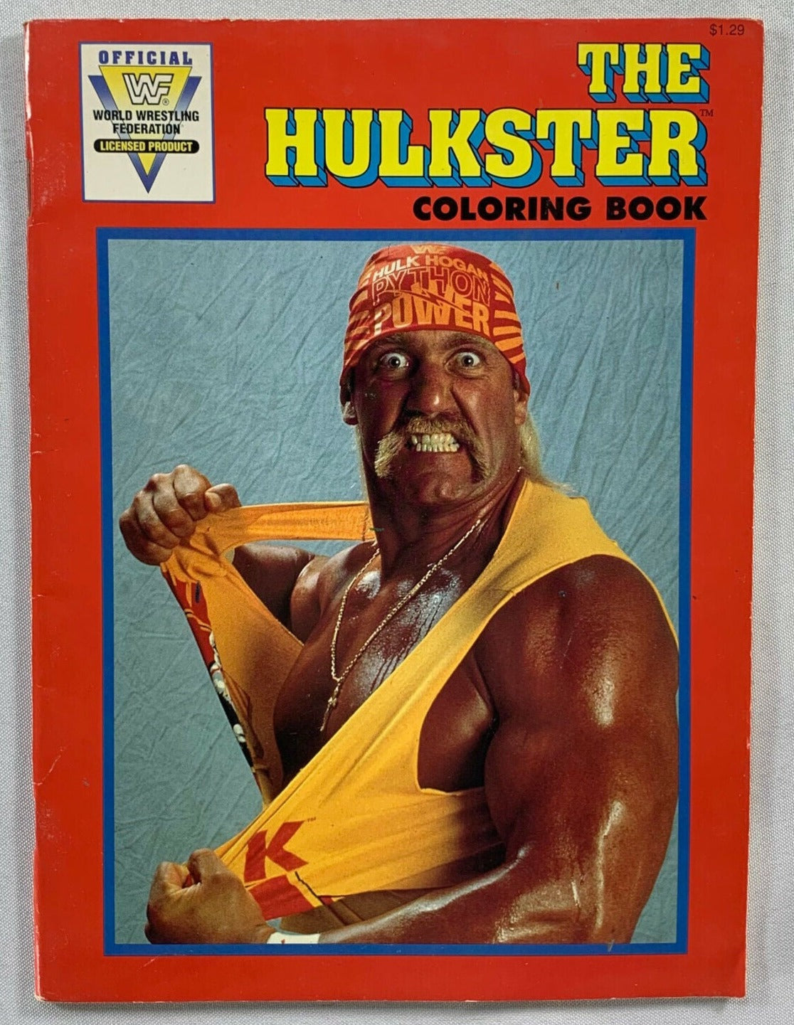 1991 WWF Hulk Hogan Coloring Book - Vintage Wrestling Collectible for Kids & Adults - Perfect for Gifts, Parties & Relaxation