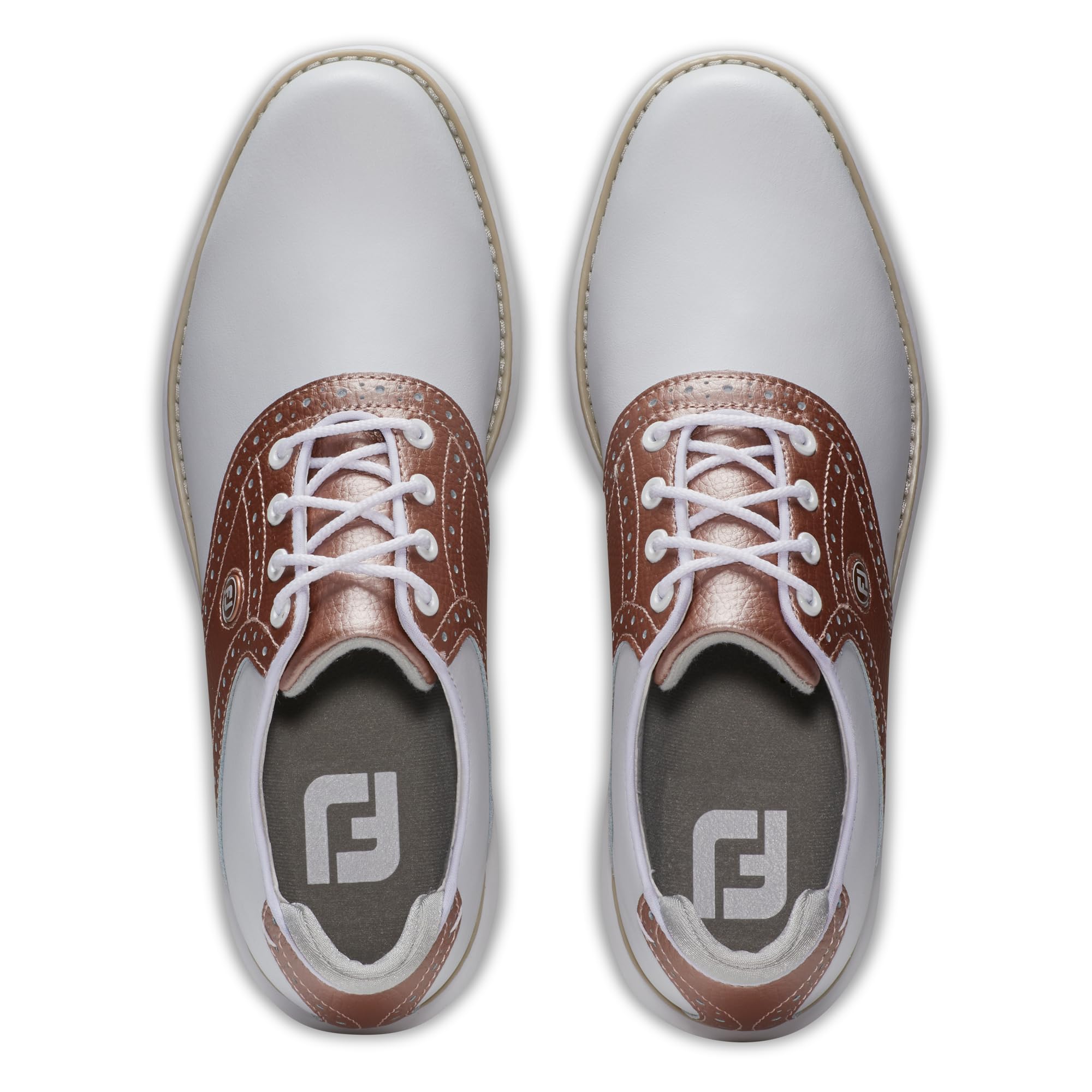 FootJoy Men's Traditions Golf Shoes - Comfortable & Waterproof Spiked Golf Shoes for Men - Perfect for Golf Course & Outdoor Sports