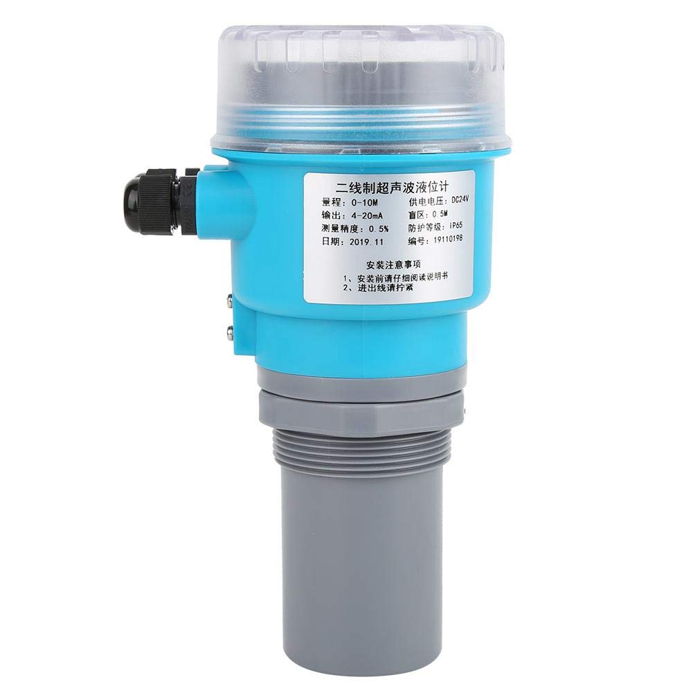 Marhynchus DC24V Digital Ultrasonic Level Meter with LED Display - 4-20mA Analog Output (0-10m Range) - Perfect for Water Tank, Chemical Storage & Industrial Liquid Level Monitoring