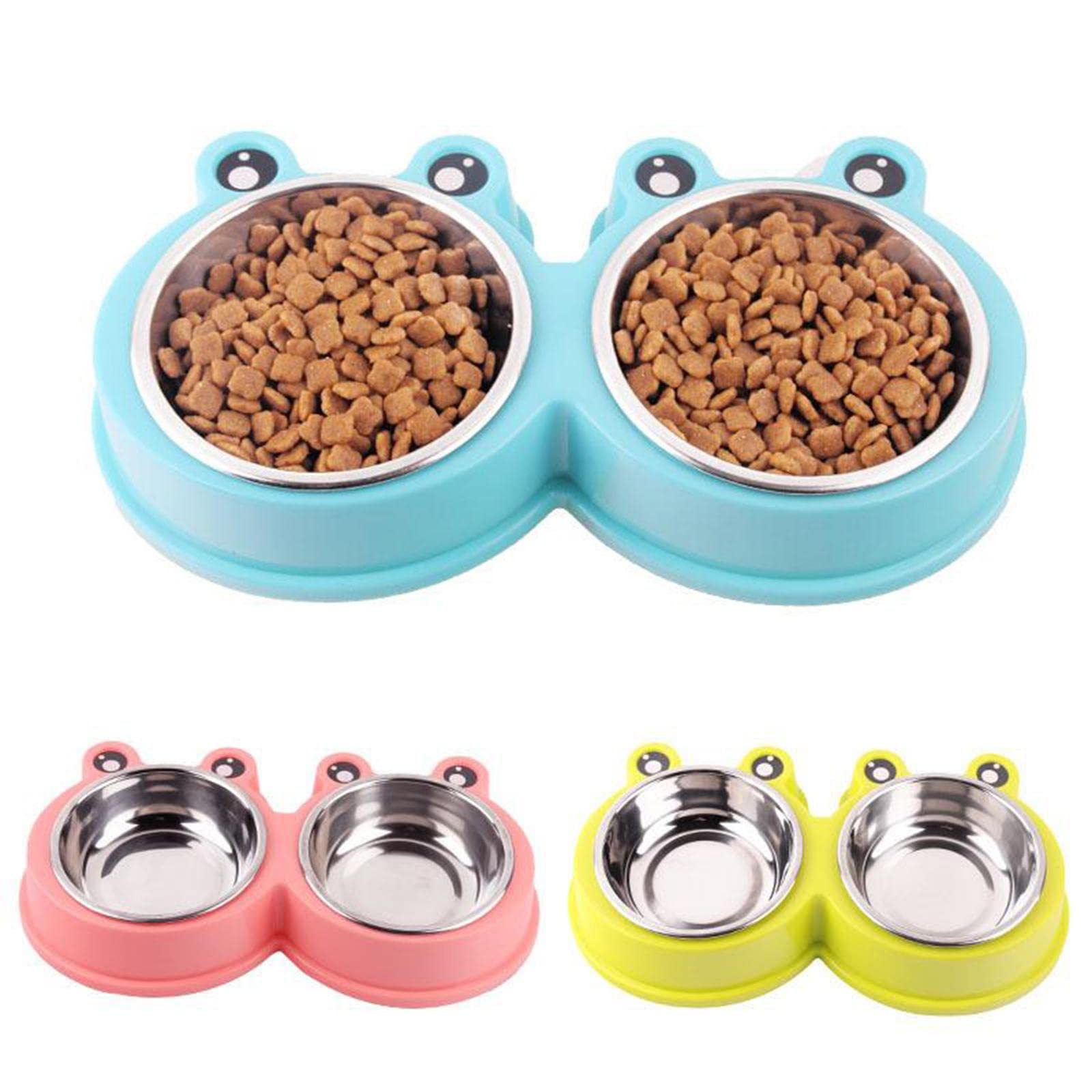 Premium Elevated Pet Food Bowl Stand for Dogs & Cats - Non-Slip Raised Feeder Dish with Anti-Tip Design - Perfect for Small, Medium & Large Pets - Ideal for Home, Kitchen & Travel Use (Red)