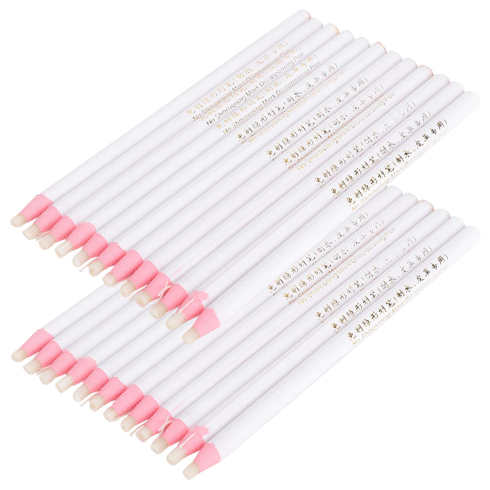 Eco-Friendly 24-Piece Sewing Tailor's Chalk Pencils Set - Fabric Marking Chalk Pens for Clothing, Leather & Cotton - Perfect for DIY Sewing, Tailoring & Craft Projects