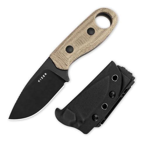 D2 Blade+Brown Micarta&Black G10 Handle