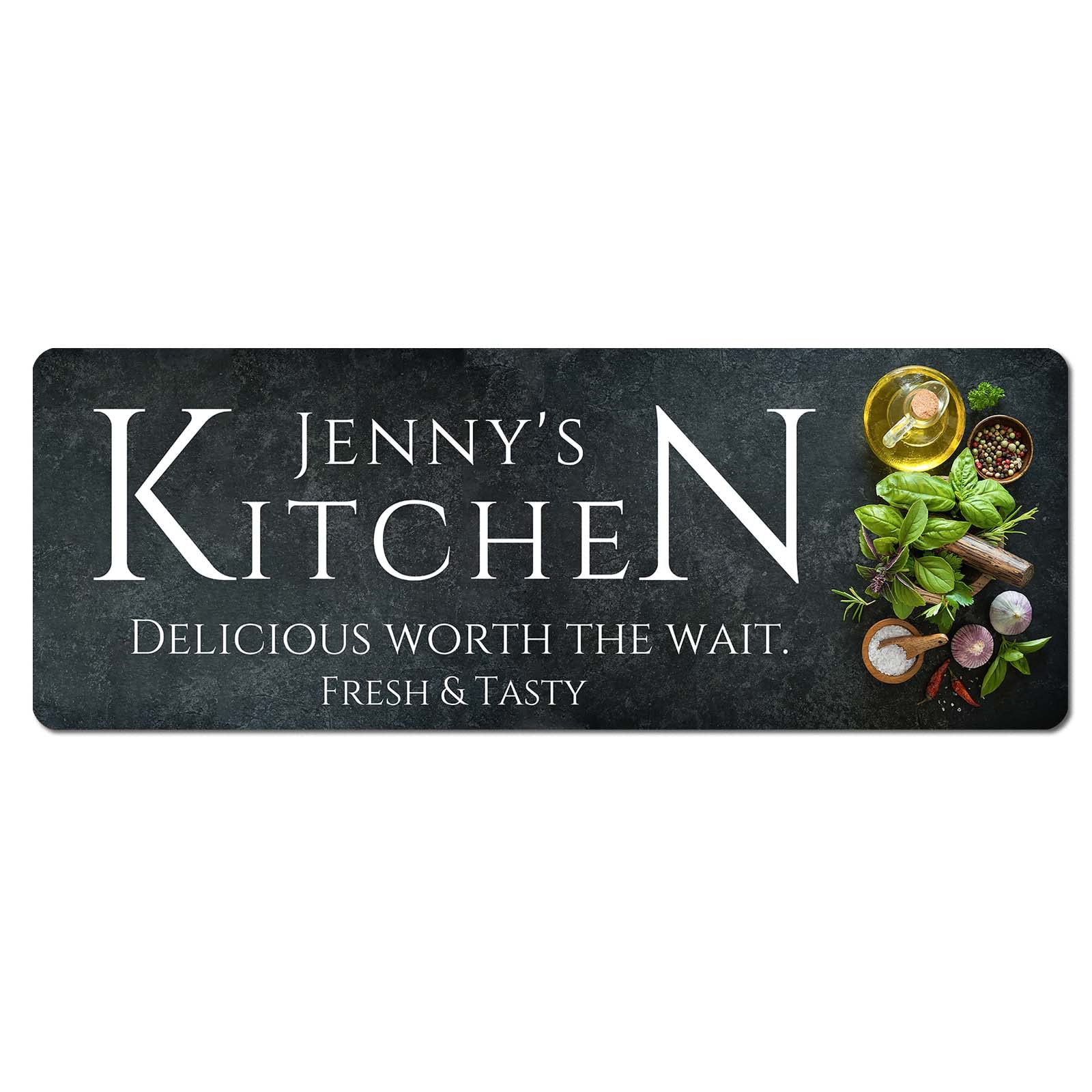 Custom Christmas Kitchen Mat 17x48 Inch - Non-Skid Washable Floor Mat for Cooking & Home Decor